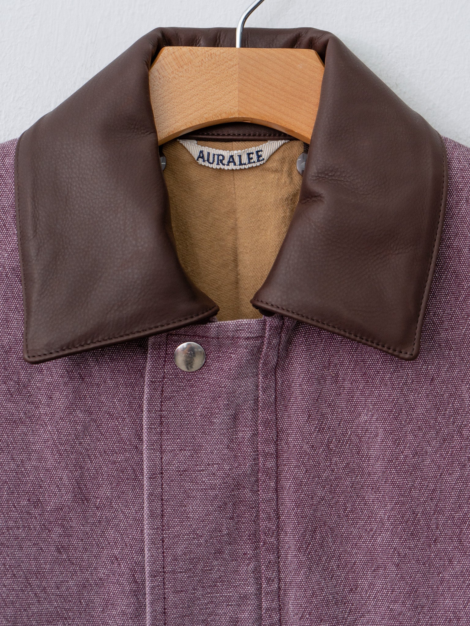 Namu Shop - Auralee Washed Canvas Hunting Blouson - Purple