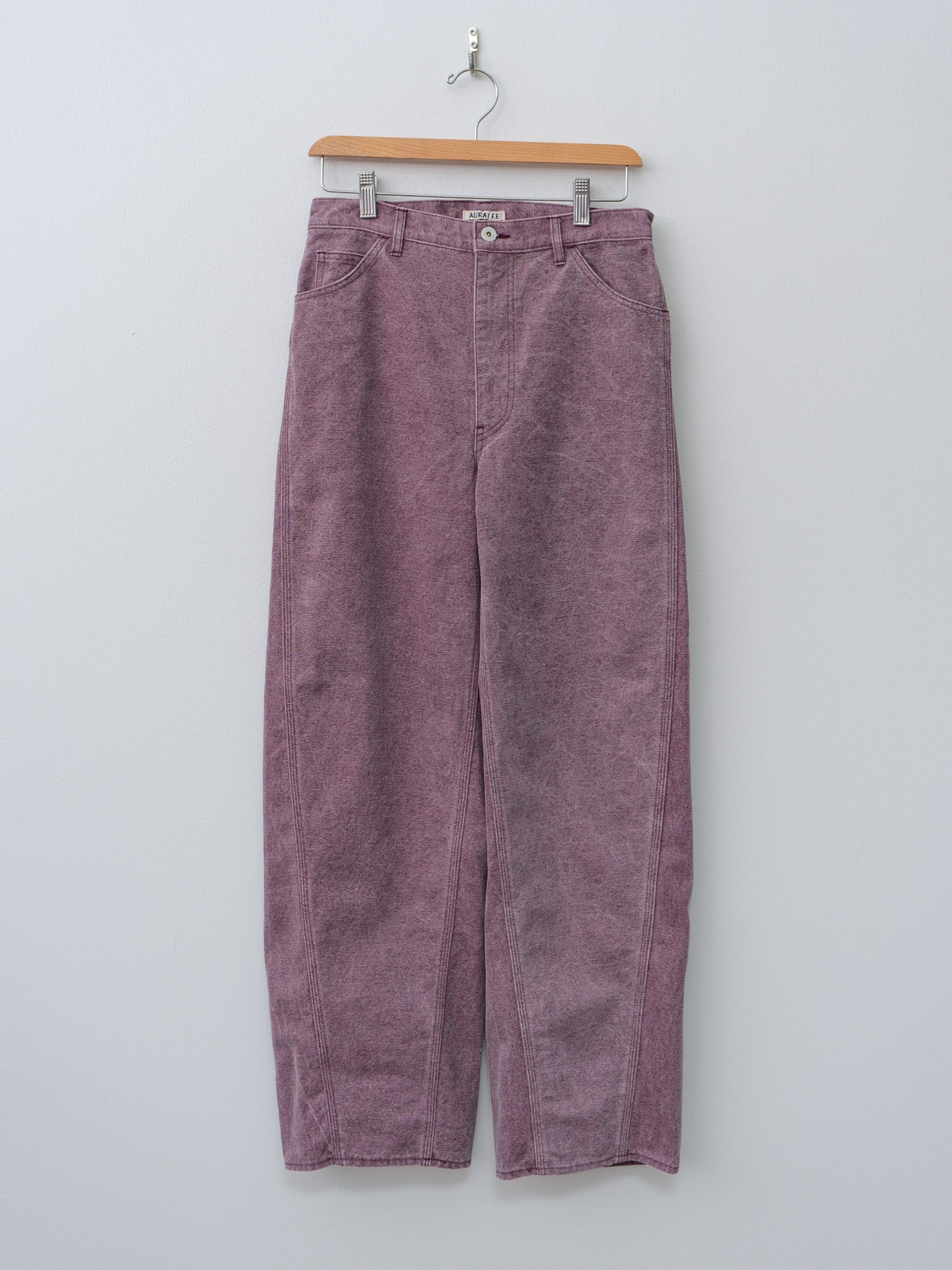 Namu Shop - Auralee Washed Organic Canvas Pants - Purple