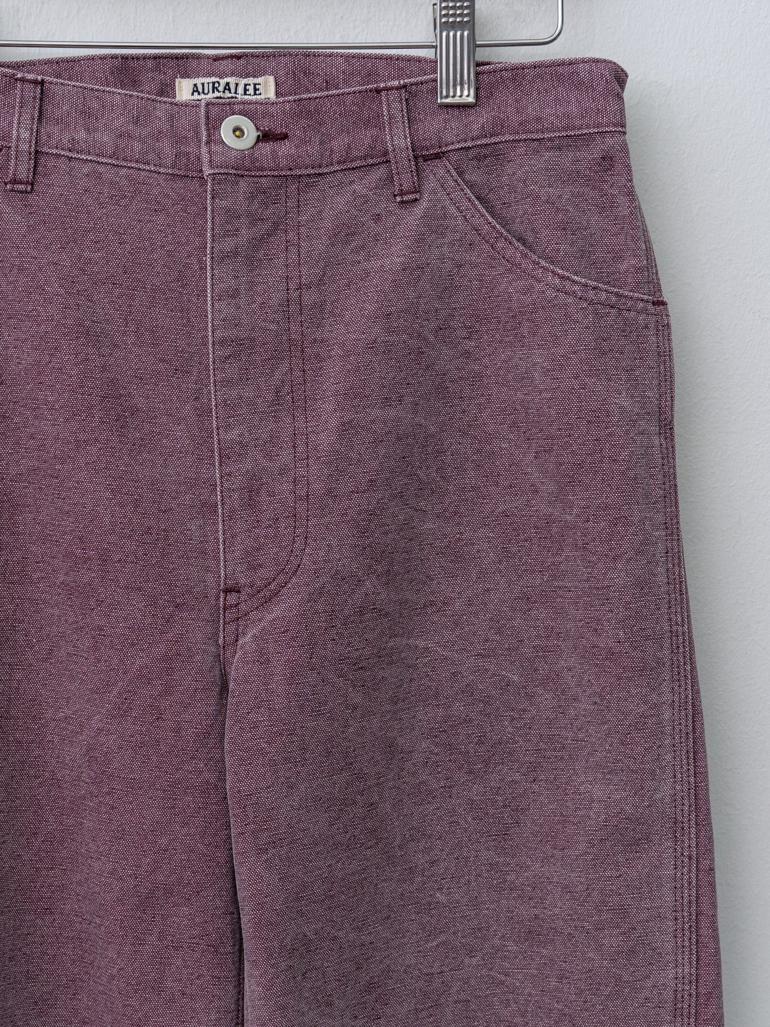 Namu Shop - Auralee Washed Organic Canvas Pants - Purple