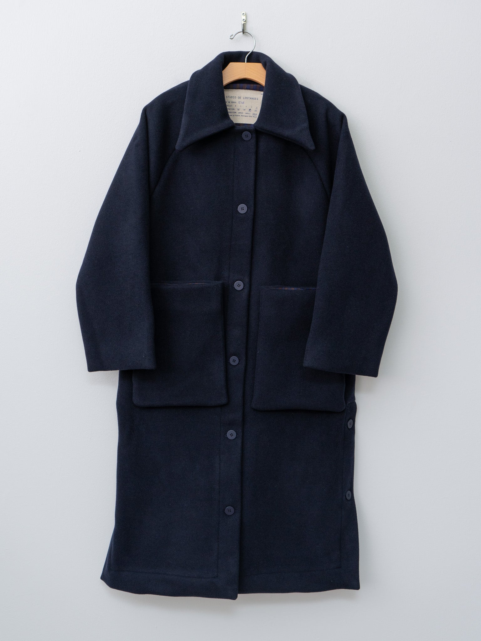 Namu Shop - Studio de Lostanges Long Coat - Navy