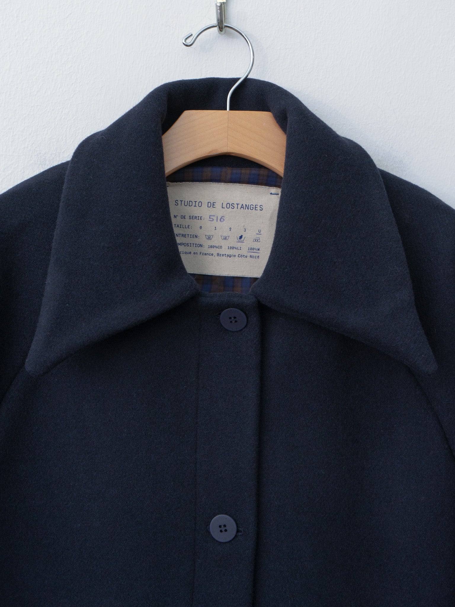 Namu Shop - Studio de Lostanges Long Coat - Navy