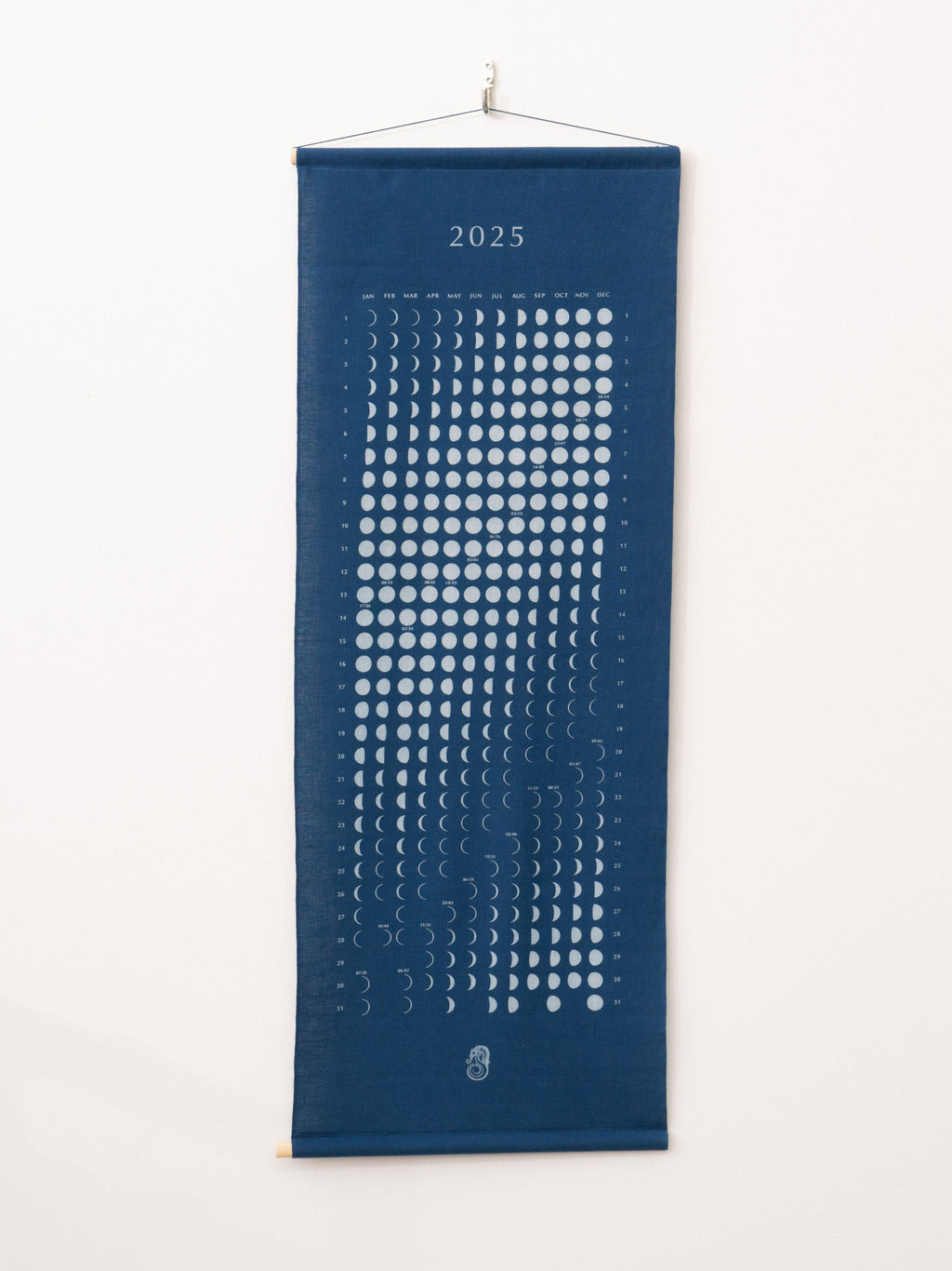 Namu Shop - Litmus Indigo-dyed Moon Calendar 2025