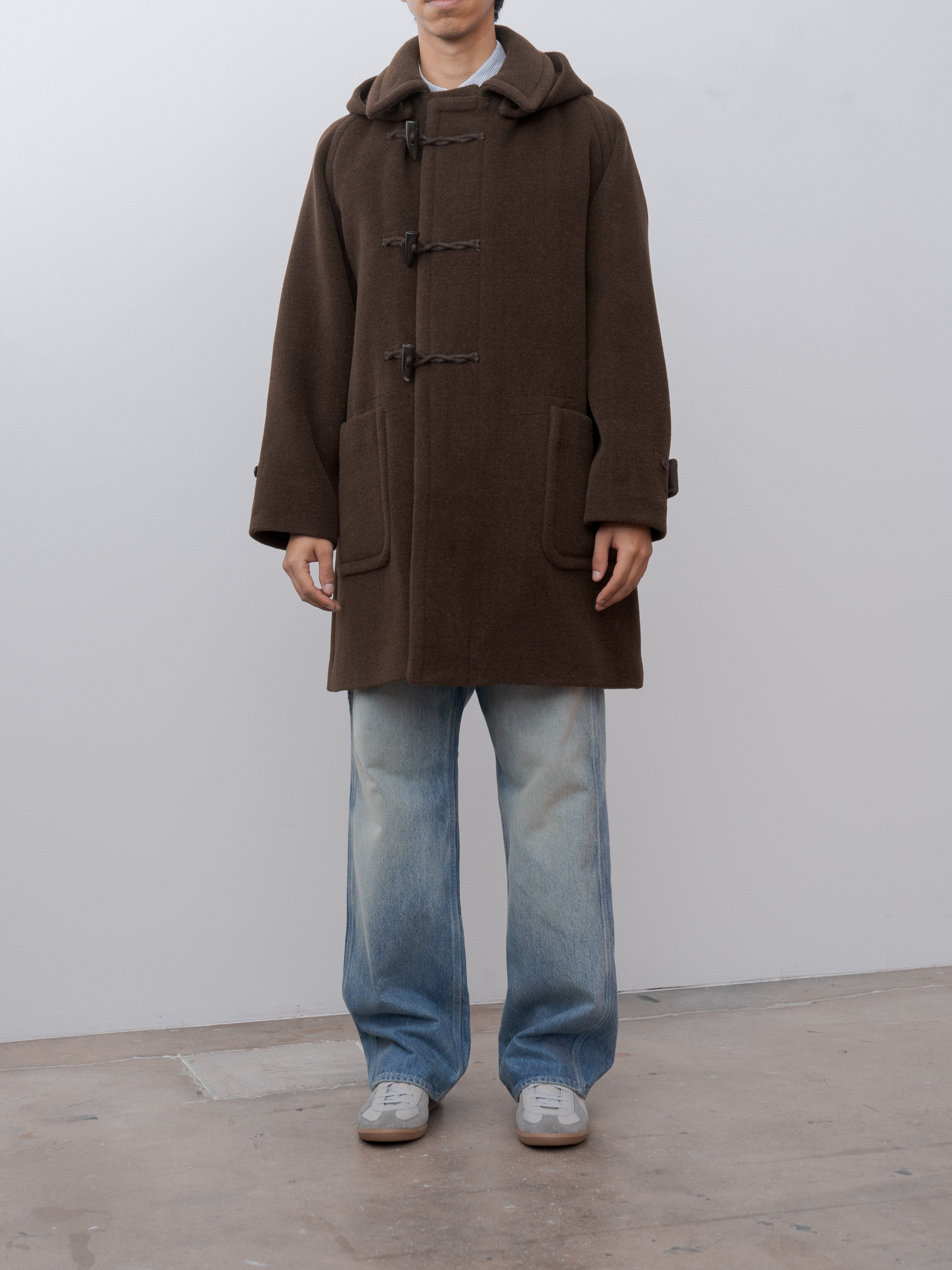 Namu Shop - Kaptain Sunshine Duffel Coat - Top Mix Brown