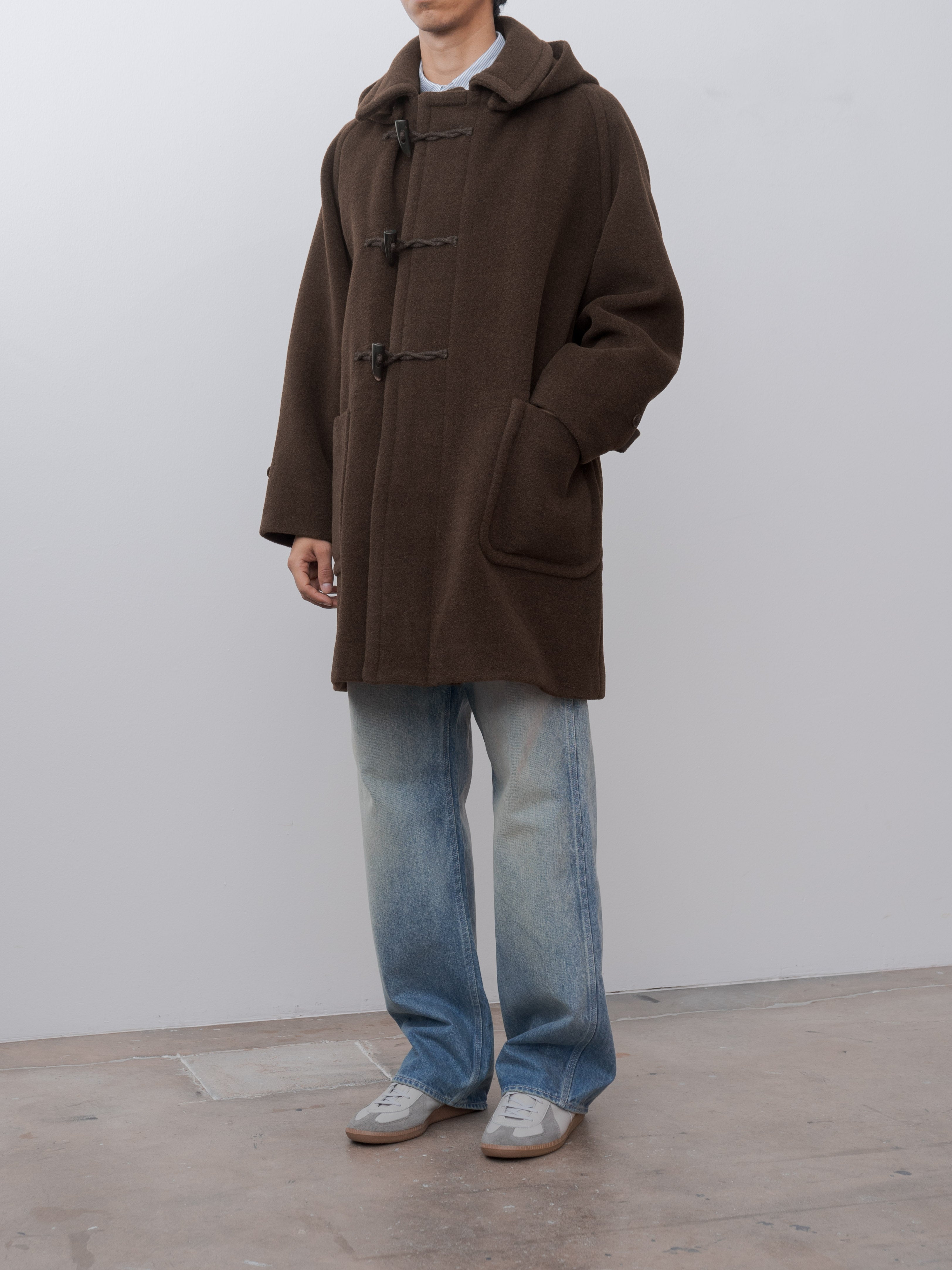 Namu Shop - Kaptain Sunshine Duffel Coat - Top Mix Brown