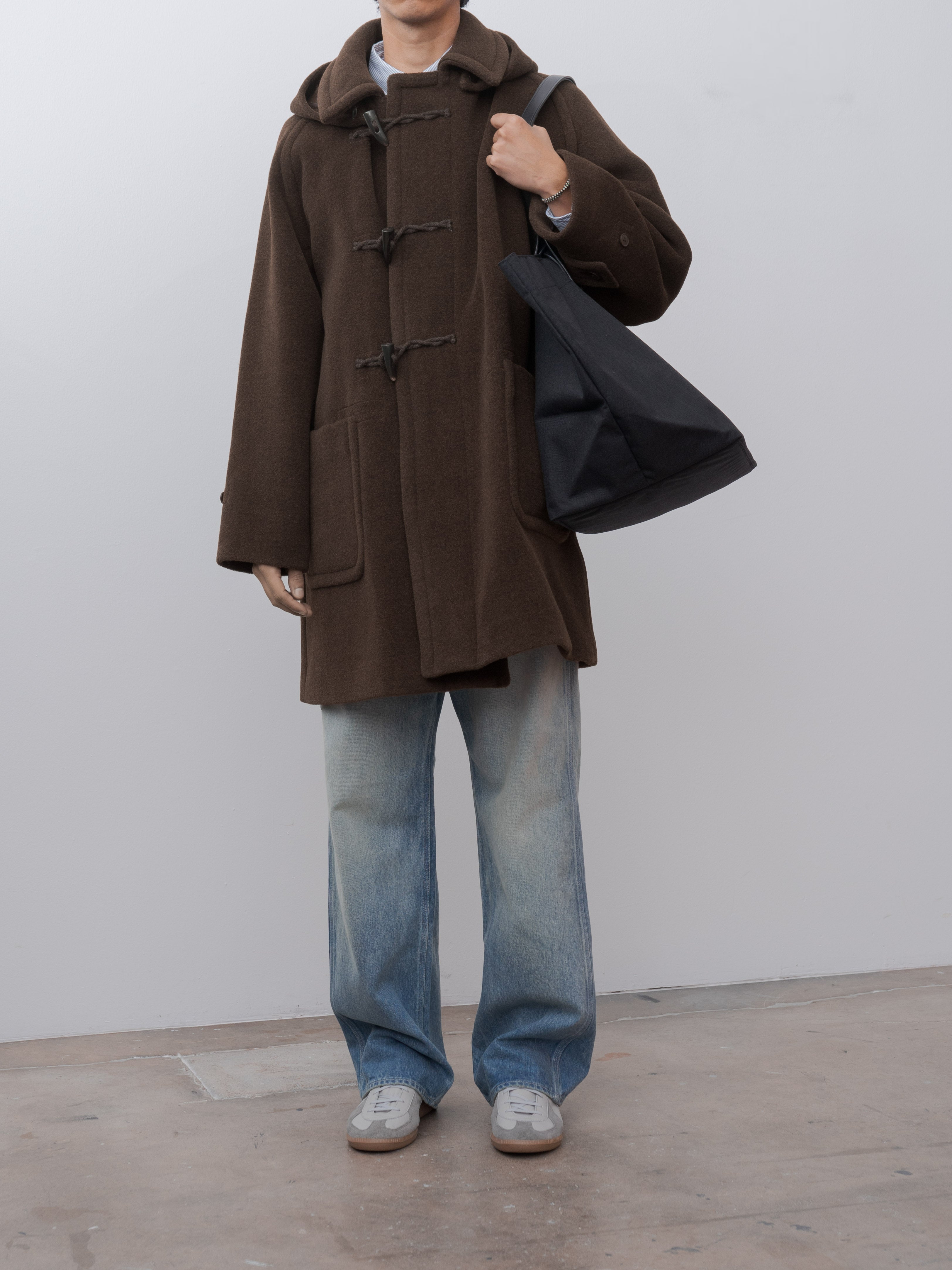 Namu Shop - Kaptain Sunshine Duffel Coat - Top Mix Brown