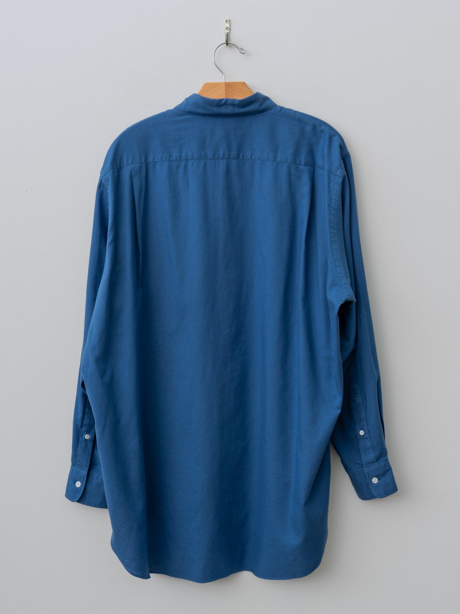 Namu Shop - Herill Cotton Cashmere Regular Collar Shirt - Sax Blue