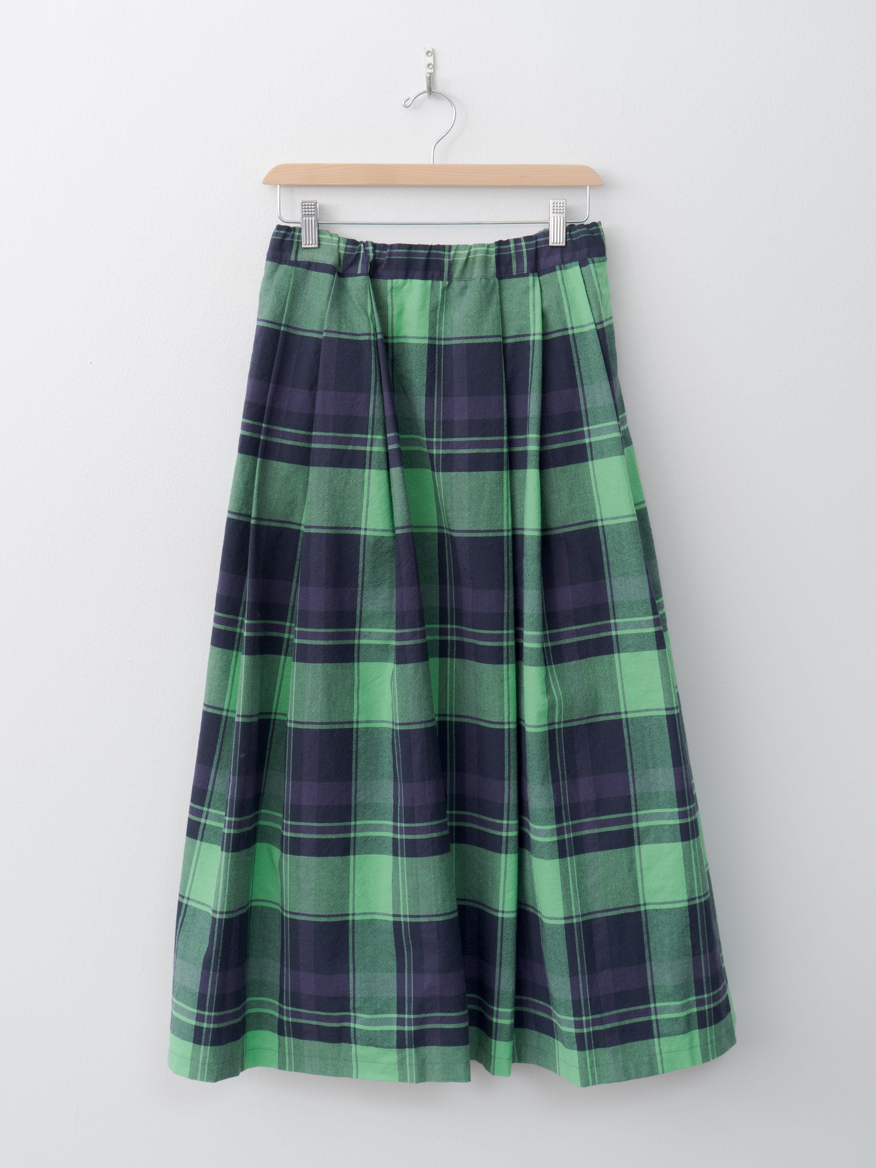 Tuck Skirt - Green Check