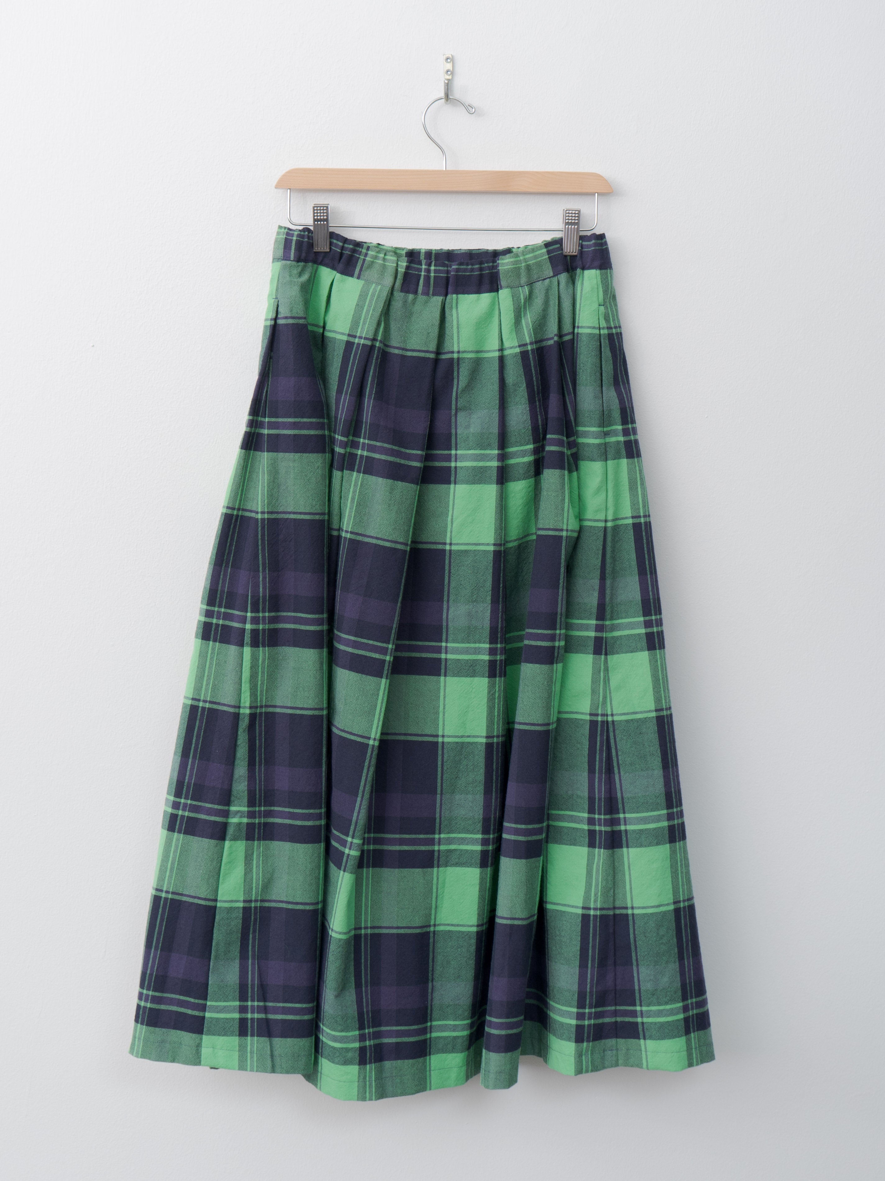 Tuck Skirt - Green Check