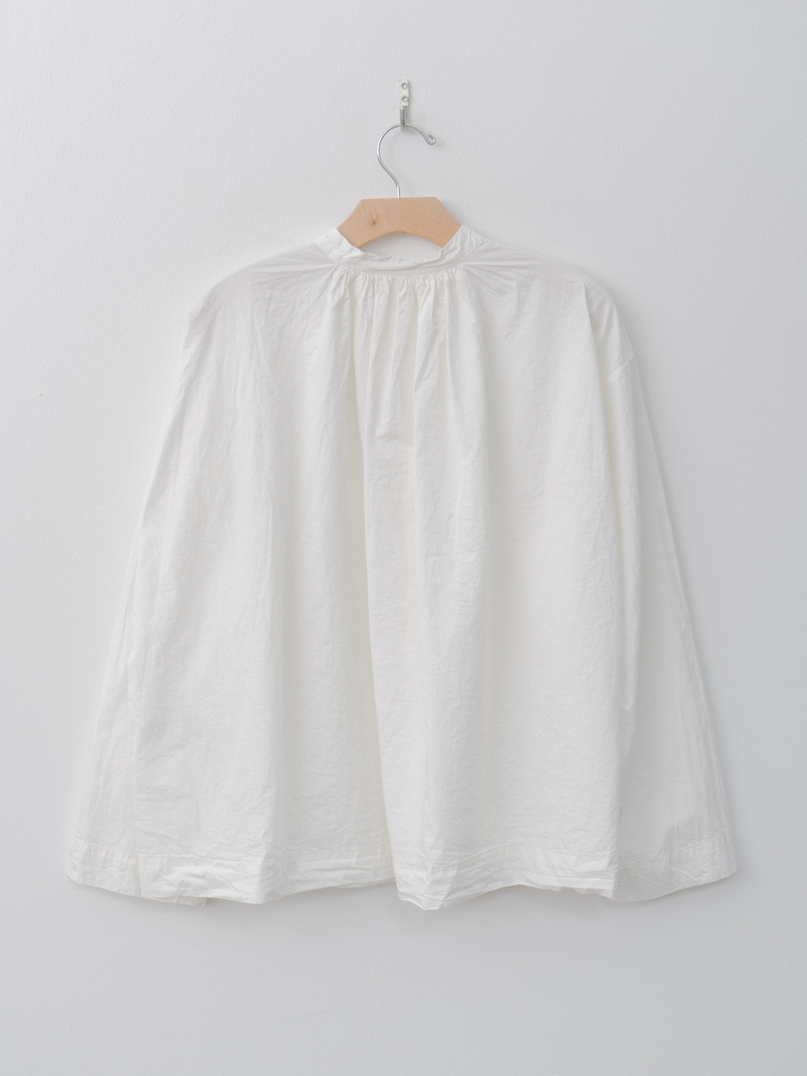 Shrink Gathered Shirt - White