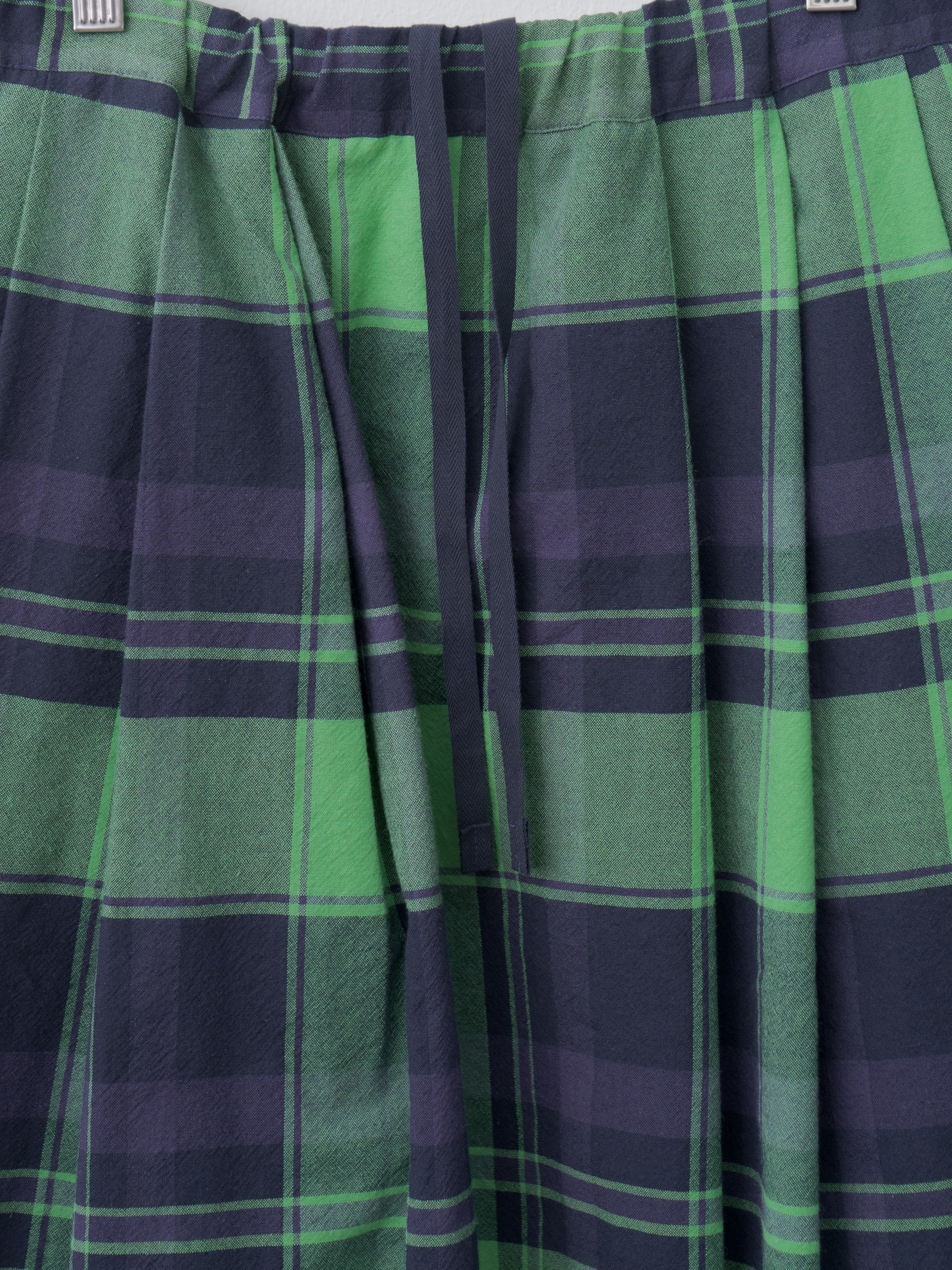 Tuck Skirt - Green Check