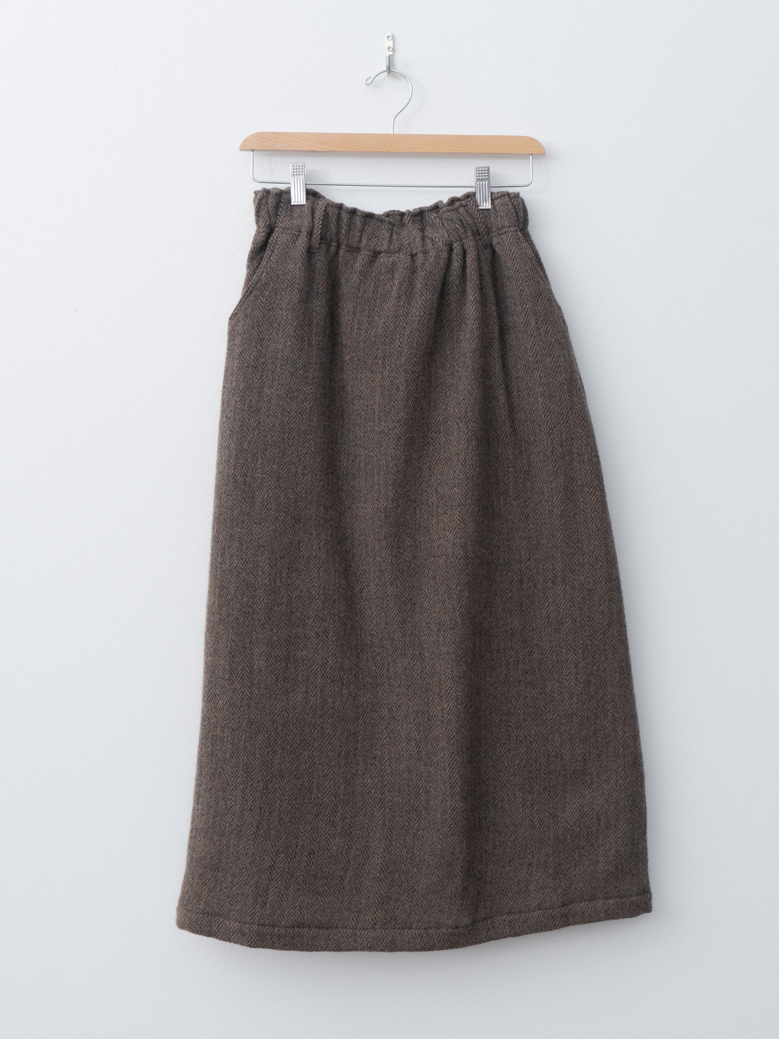 Herringbone Skirt - Brown