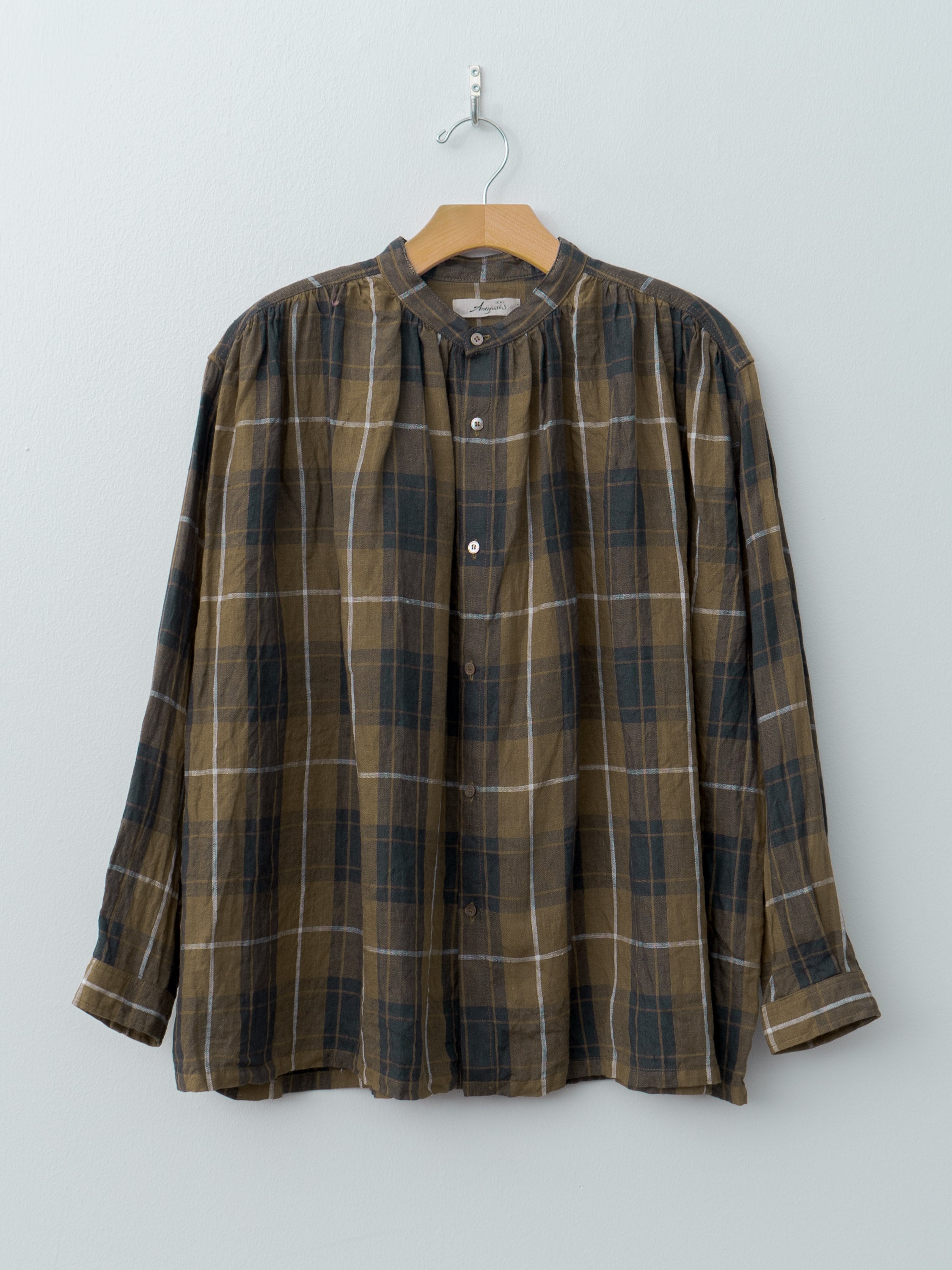 Linen Tartan Shirt - Brown