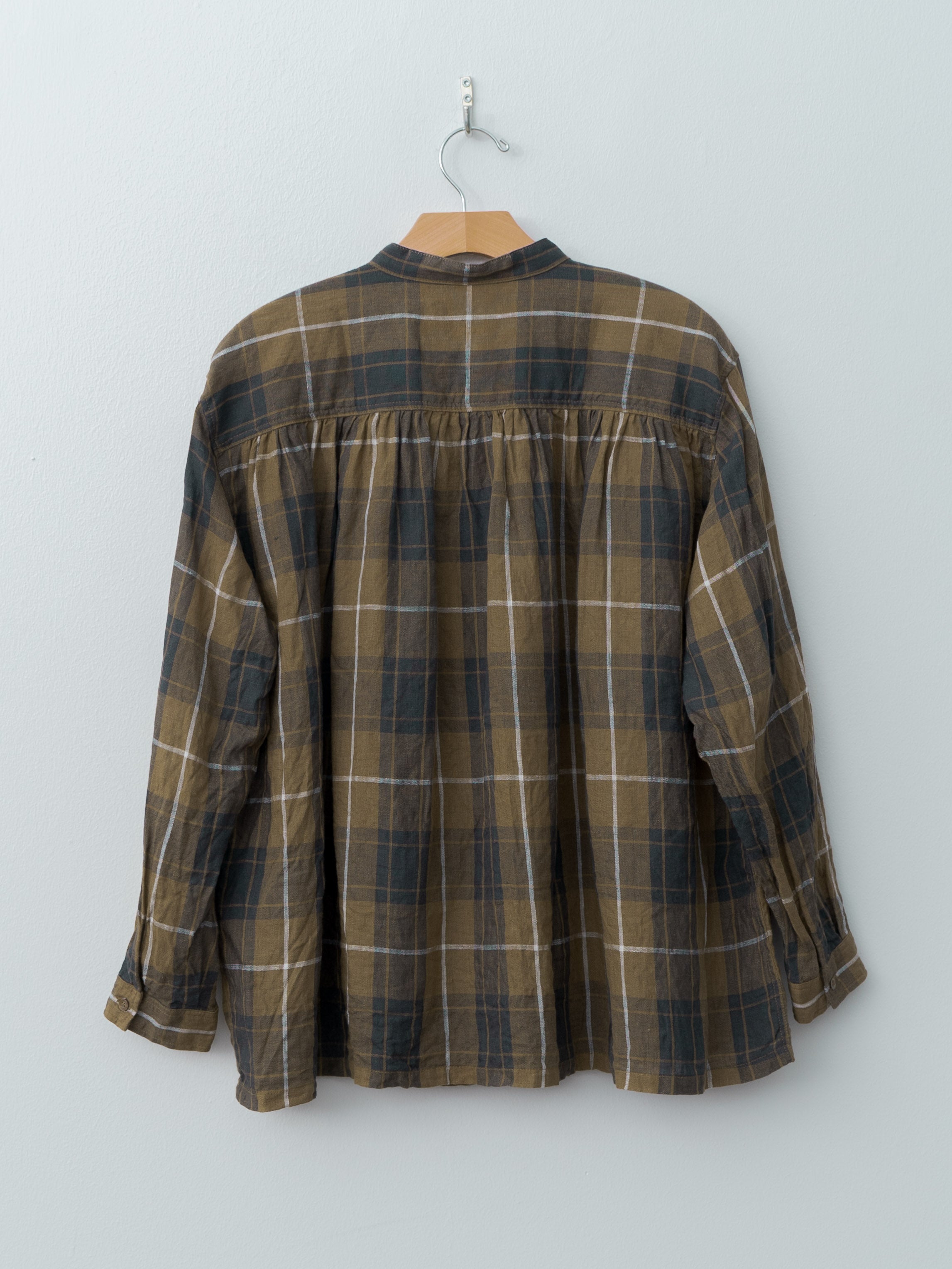 Linen Tartan Shirt - Brown