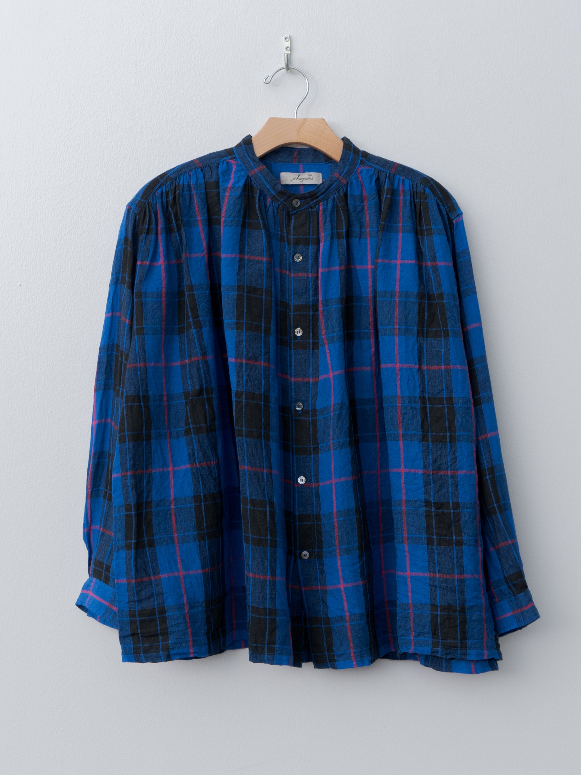 Linen Tartan Shirt - Blue