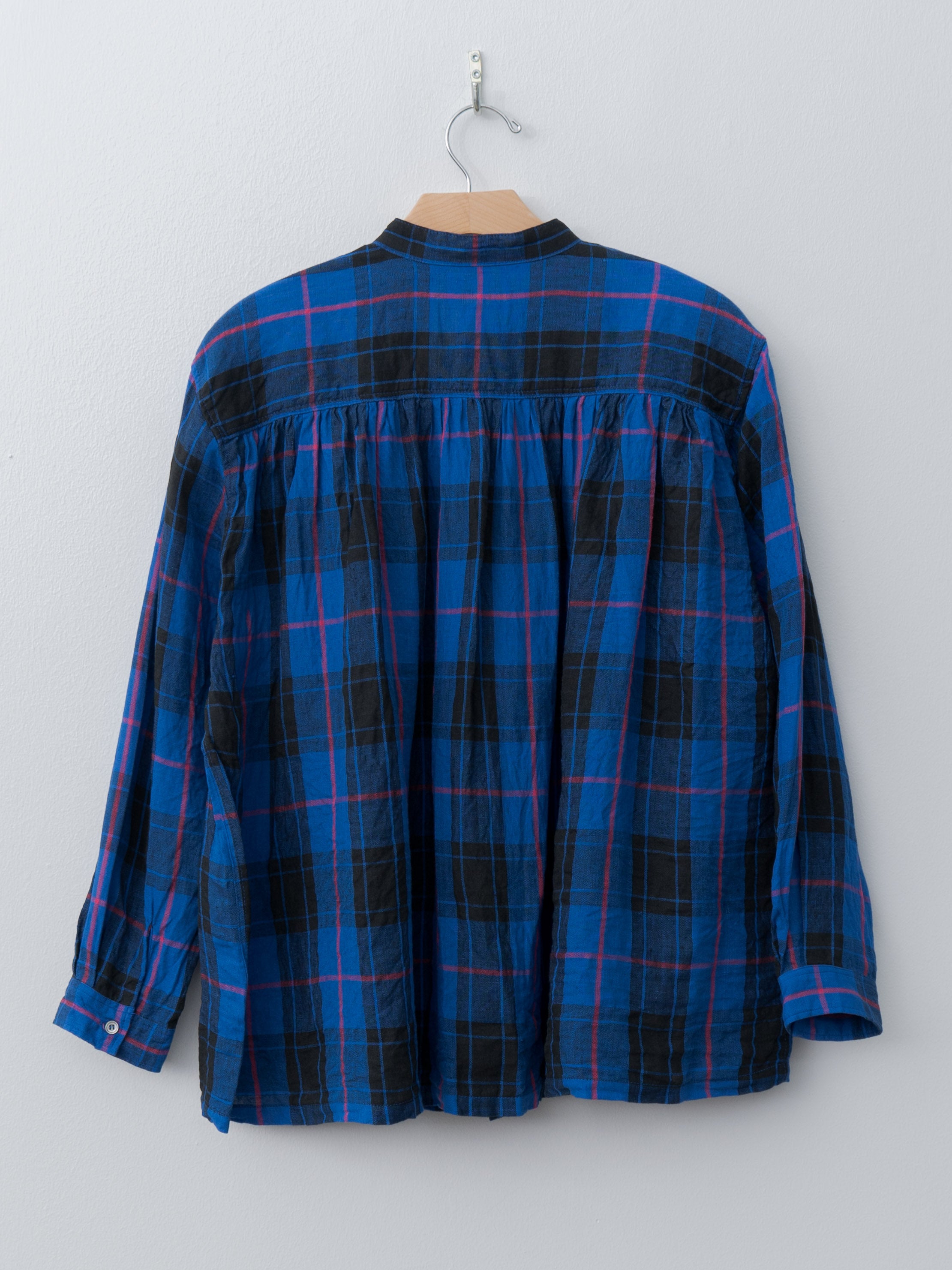 Linen Tartan Shirt - Blue