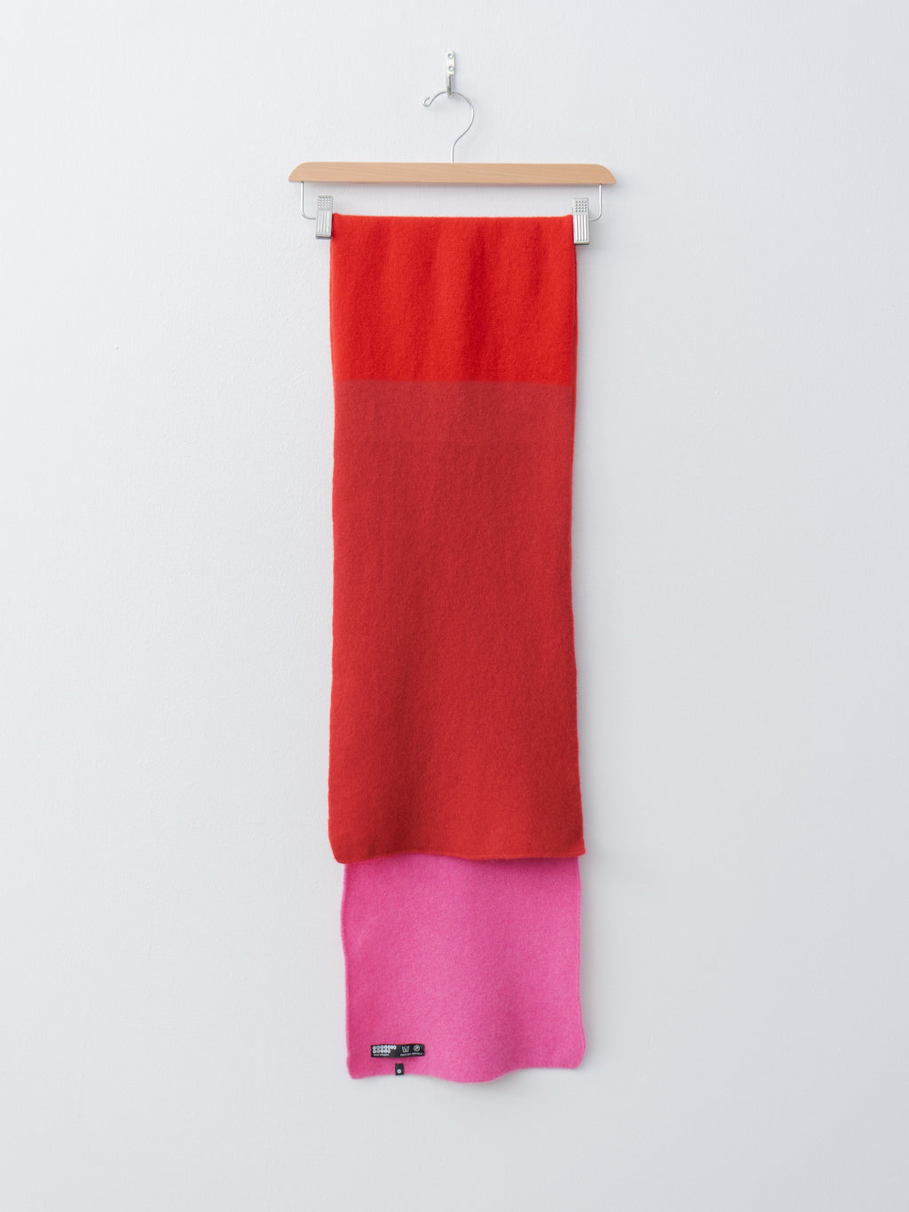 Block Scarf - Red Pink