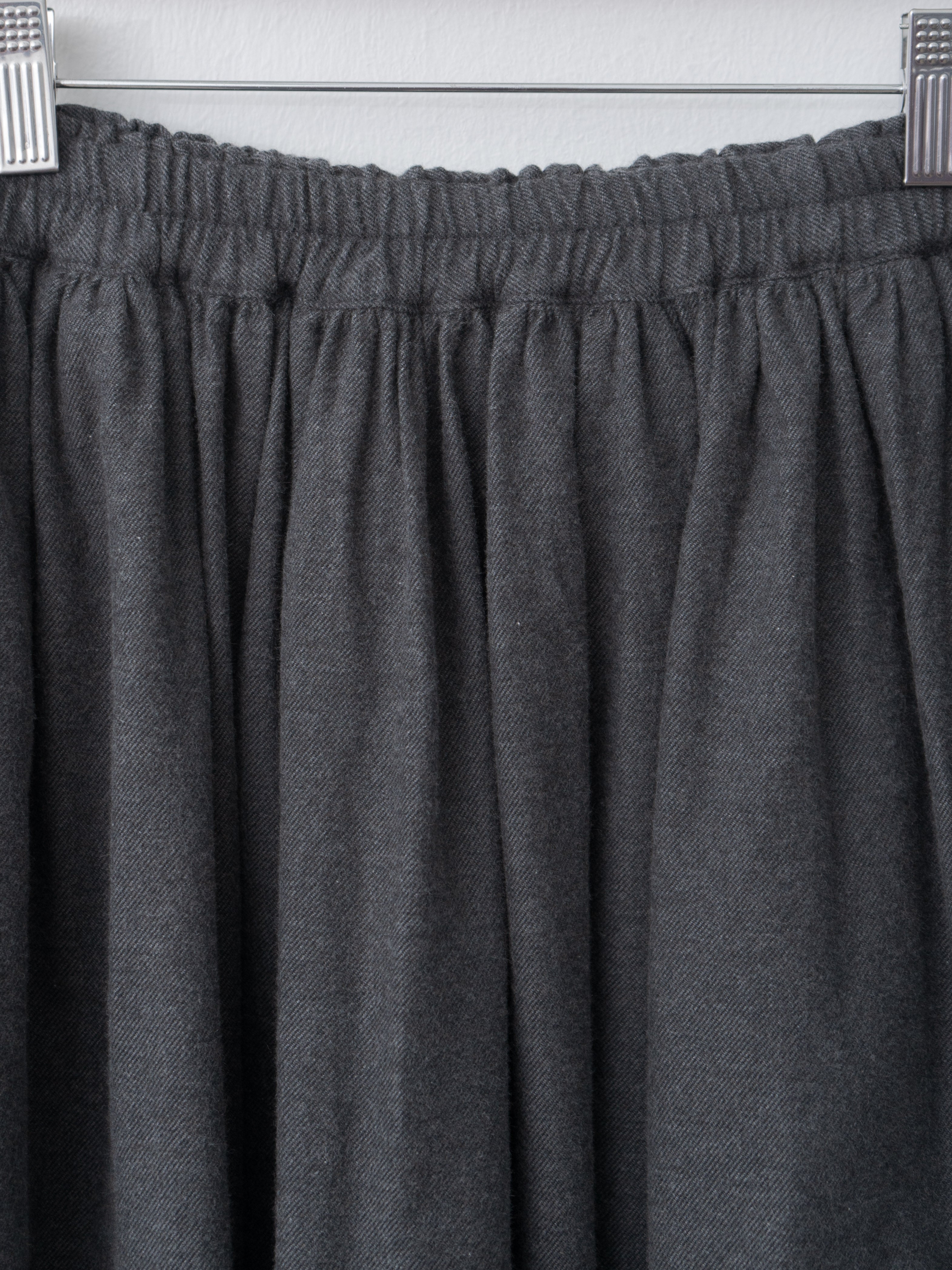 Cotton Yak Wool Skirt - Charcoal