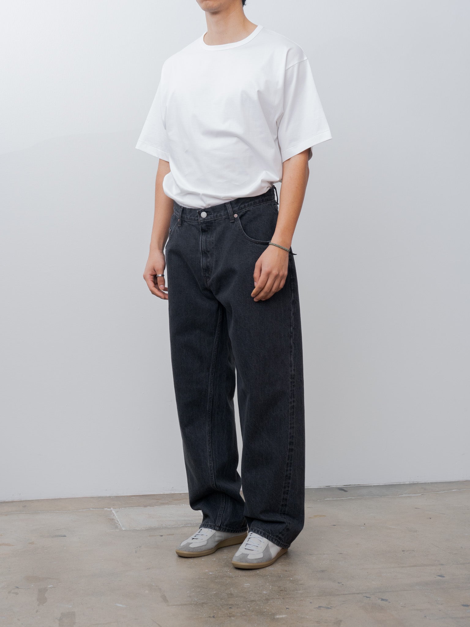 Baggy 5 Pocket Pants - Medium Black