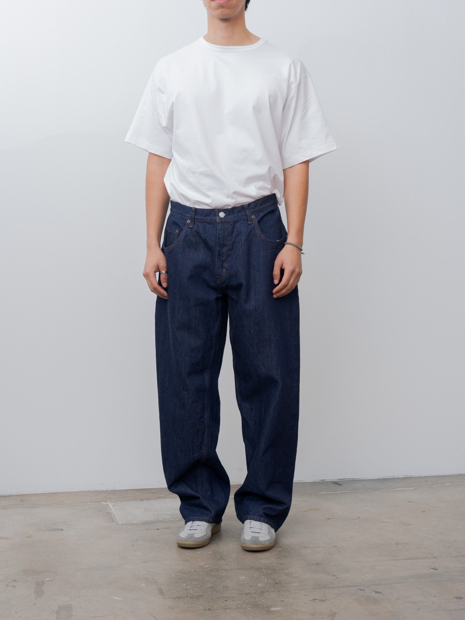 Baggy 5 Pocket Pants - Navy/One Wash