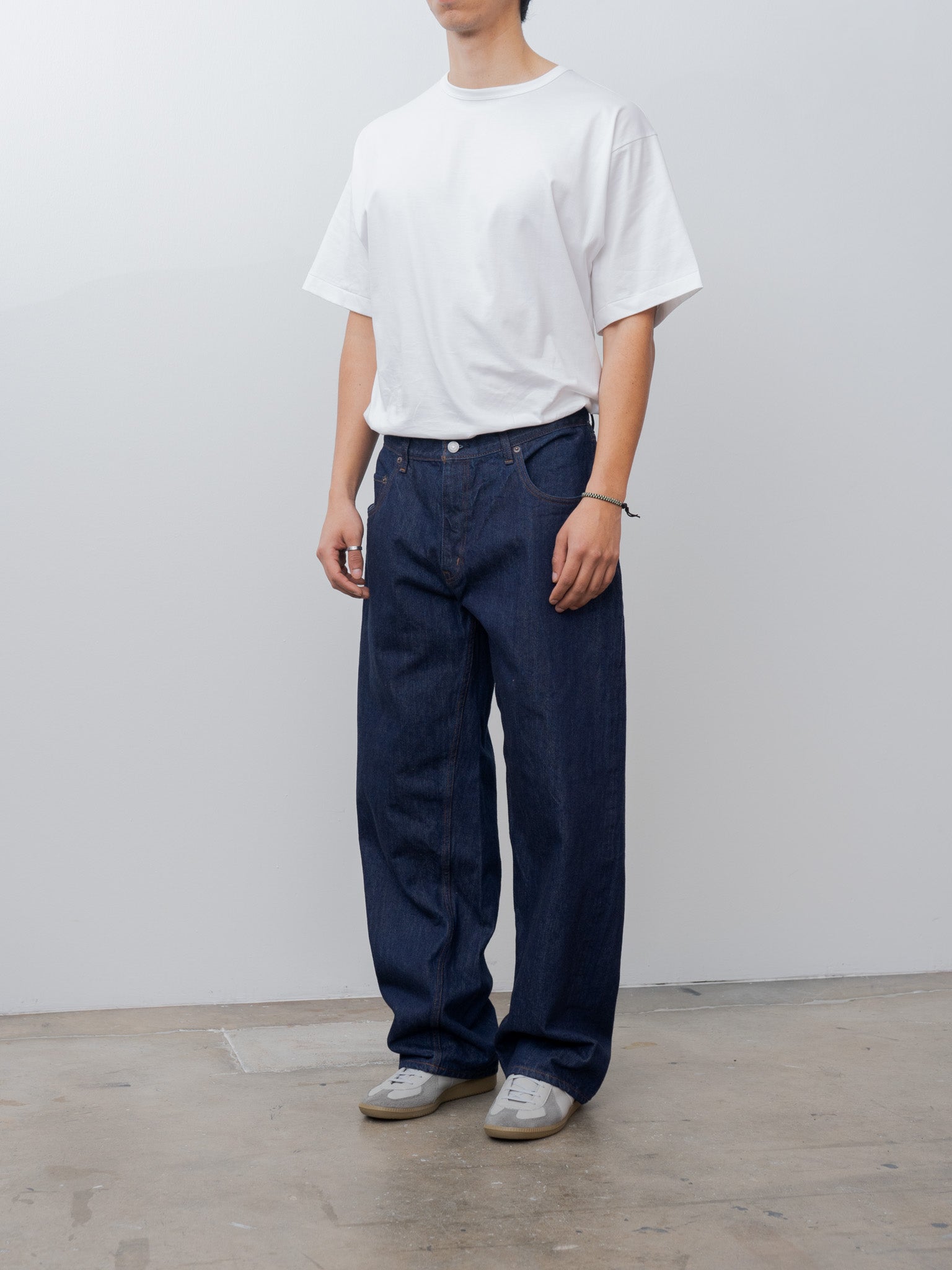 Baggy 5 Pocket Pants - Navy/One Wash