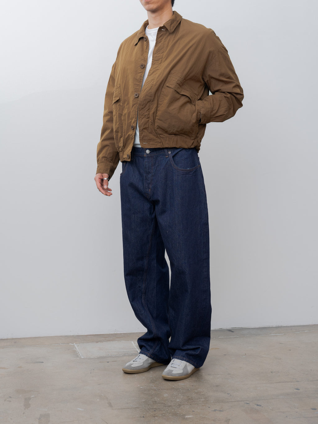 Baggy 5 Pocket Pants - Navy/One Wash