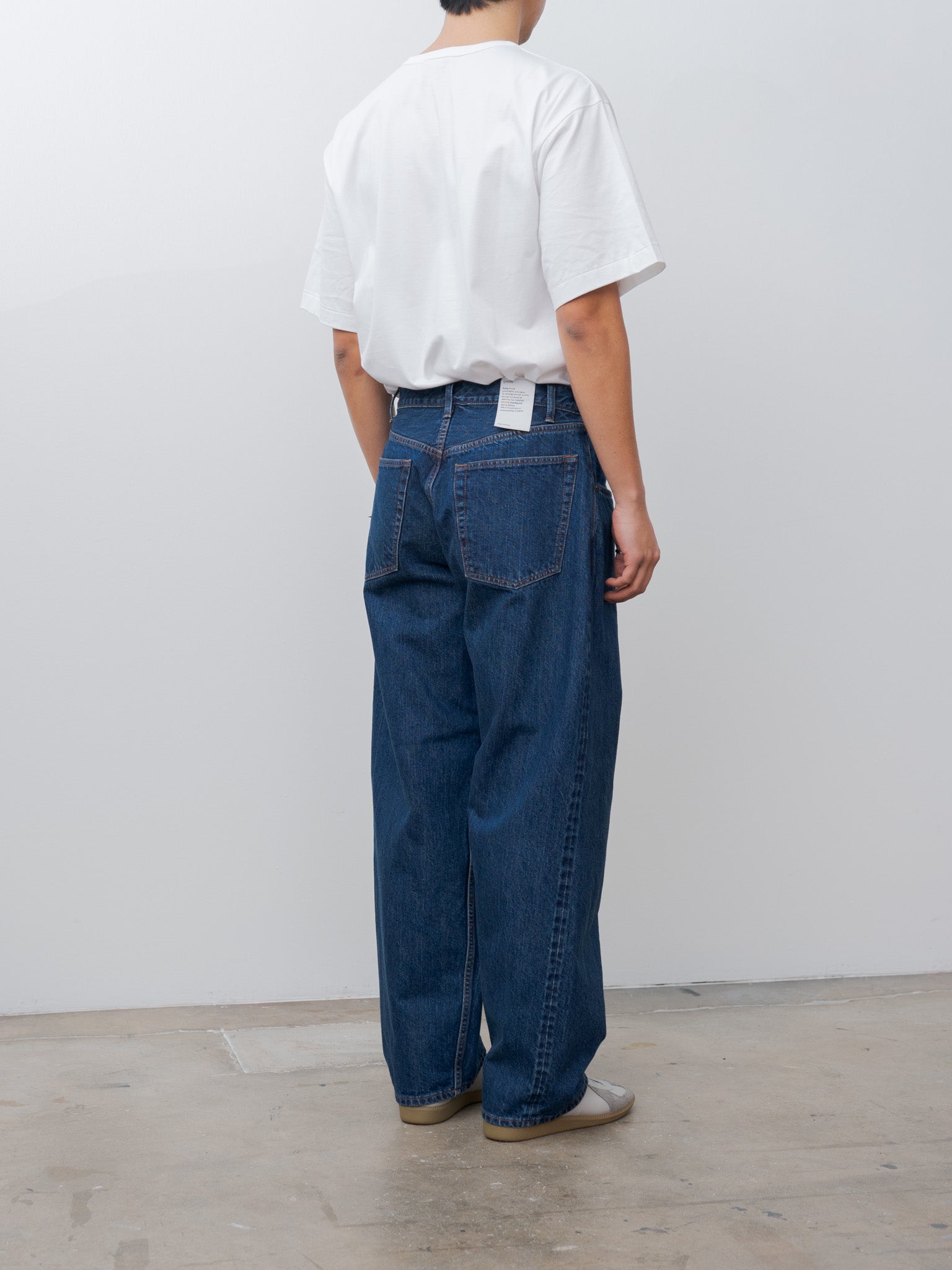 Baggy 5 Pocket Pants - Dark Blue Damage