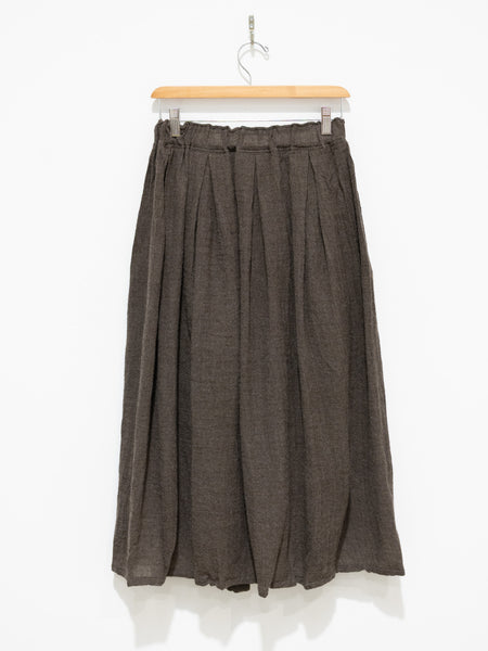 Namu Shop - ICHI Wool Skirt - Brown