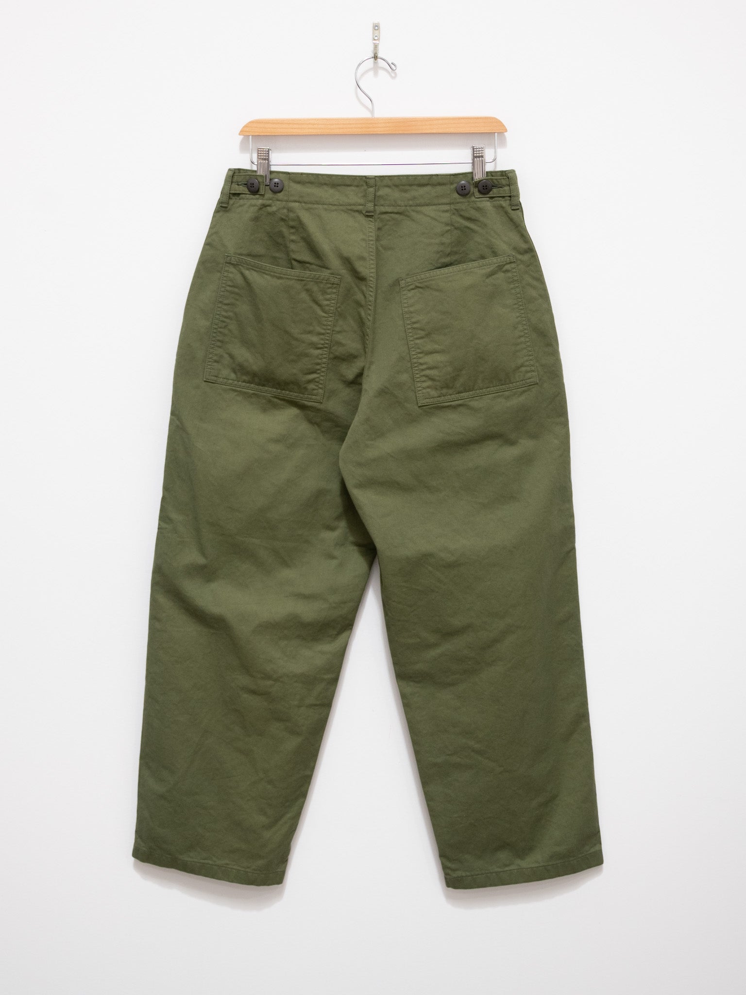 Namu Shop - Hatski Loose Tapered Utility Trouser - Olive