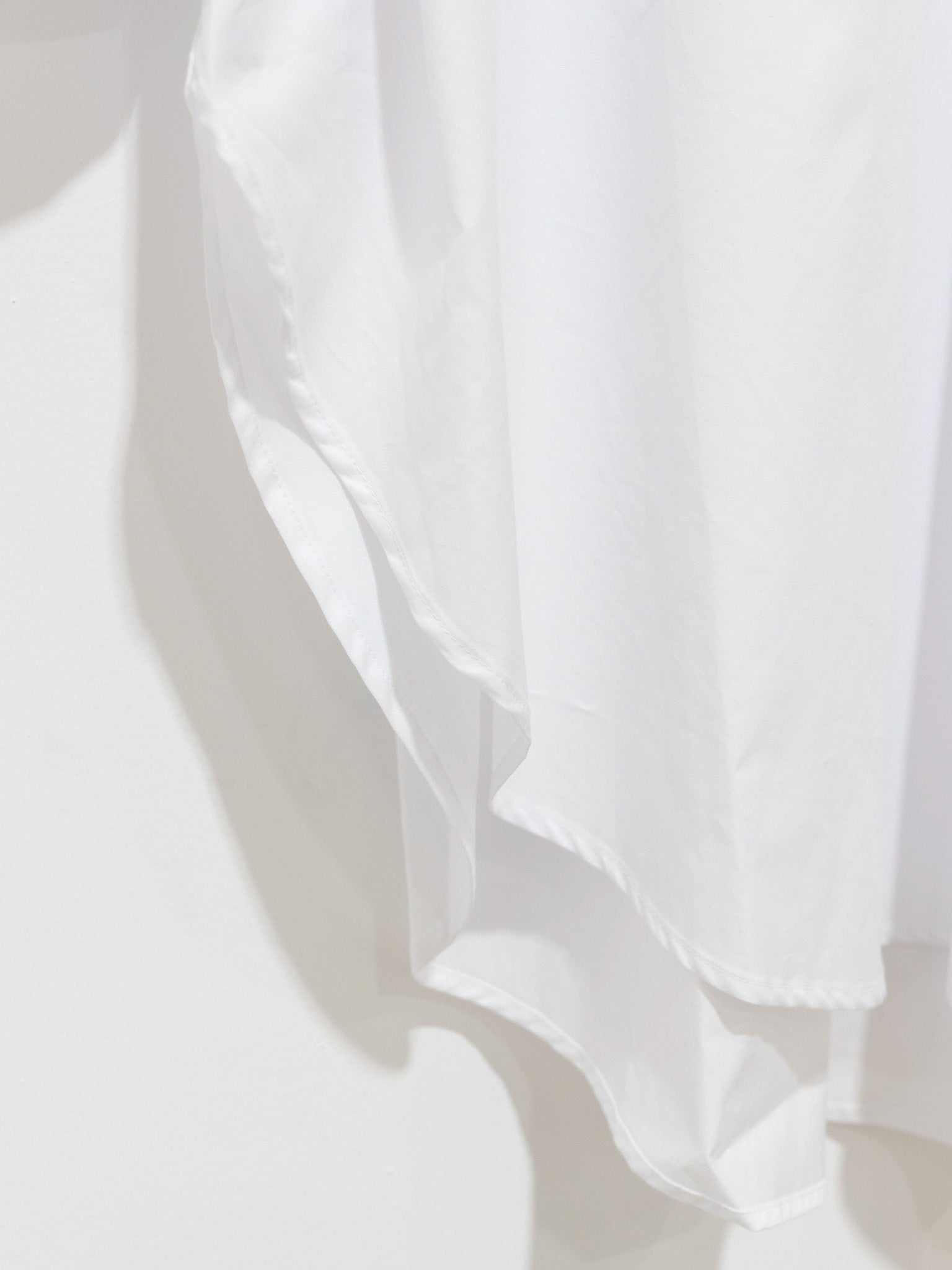 Namu Shop - Veritecoeur Side Pleats Long Shirt - White