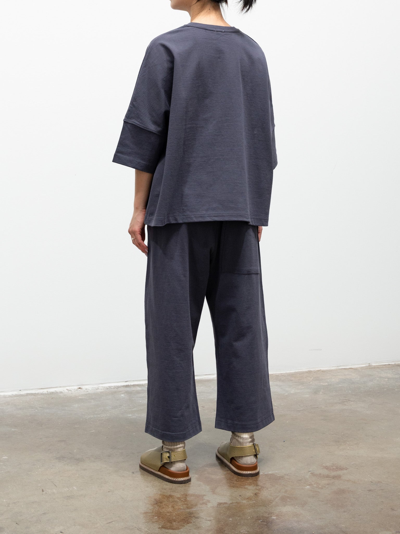 Namu Shop - ICHI Heavy Jersey Easy Pants - Charcoal