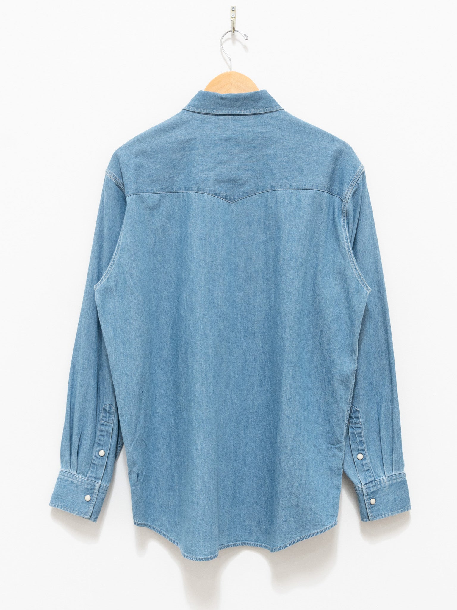 Namu Shop - Auralee Selvedge Super Light Denim Shirt - Indigo