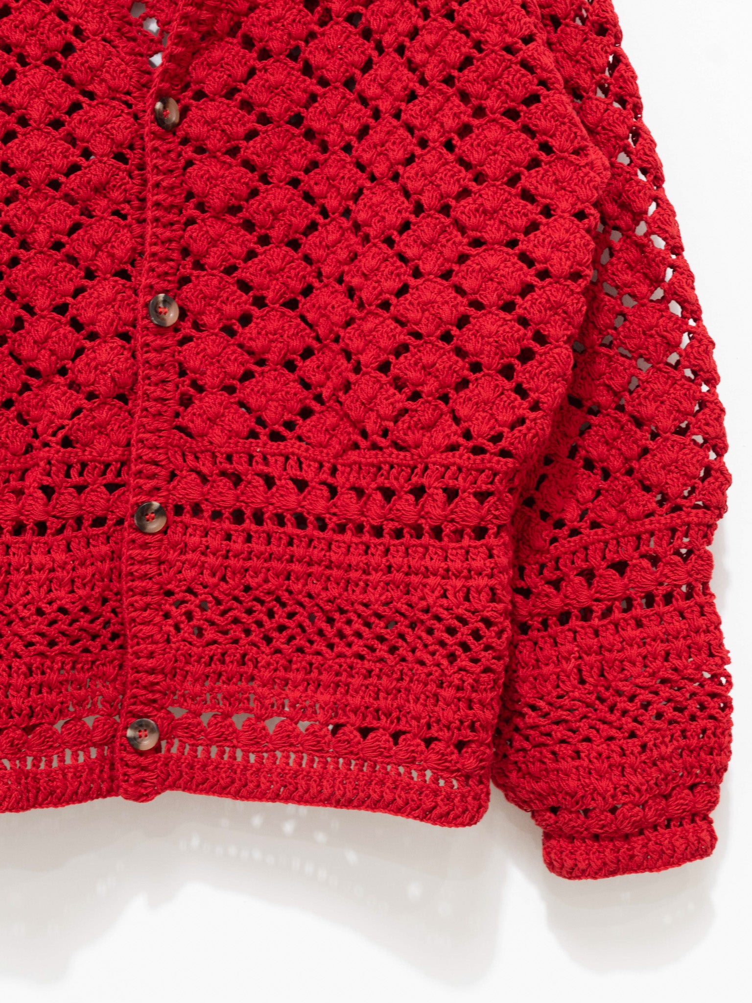 購入ショップ MacMahon Knitting Mills Crochet Cardigan | www
