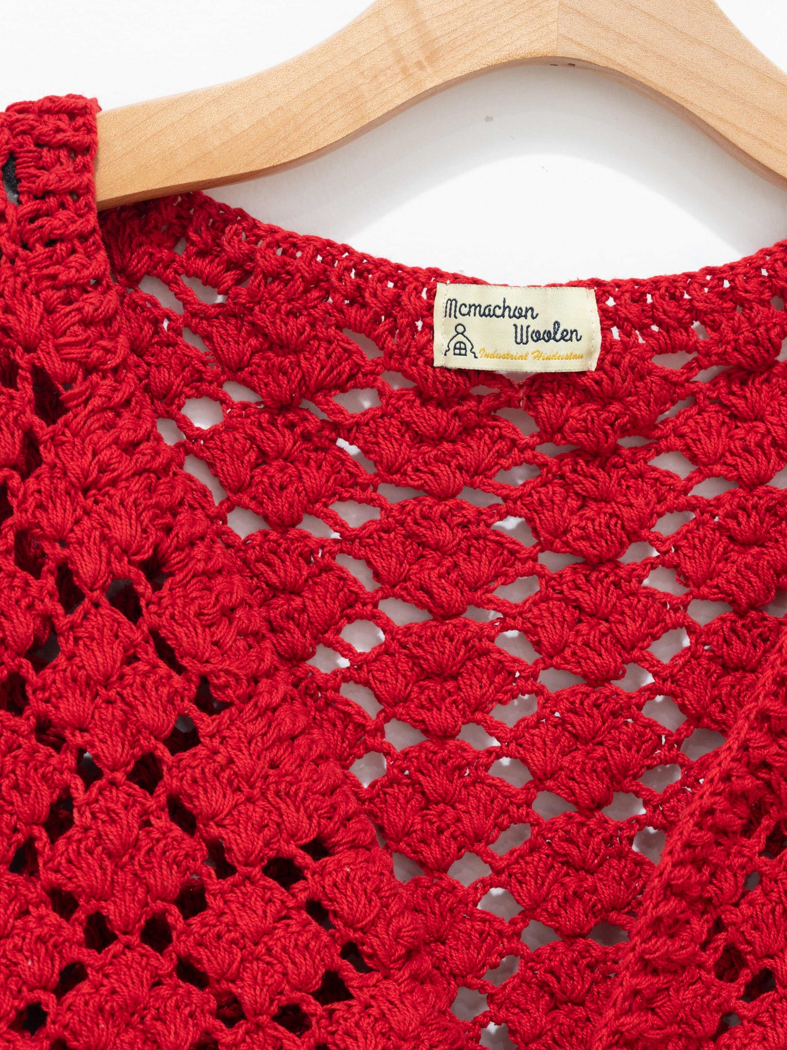 Namu Shop - Niche MacMahon Knitting Mills Crochet Cardigan - Red