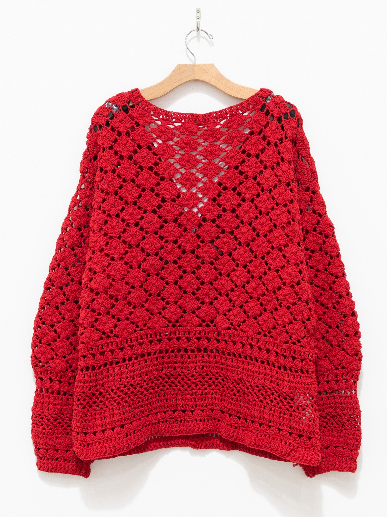 Namu Shop - Niche MacMahon Knitting Mills Crochet Cardigan - Red