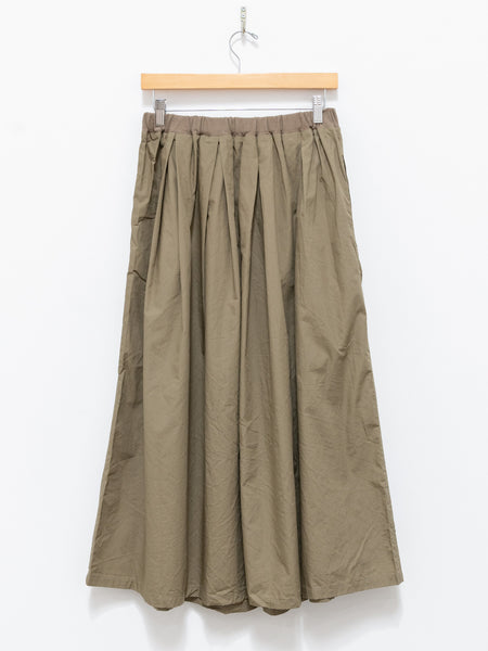 Namu Shop - ICHI Broad Waist Rib Skirt - Khaki