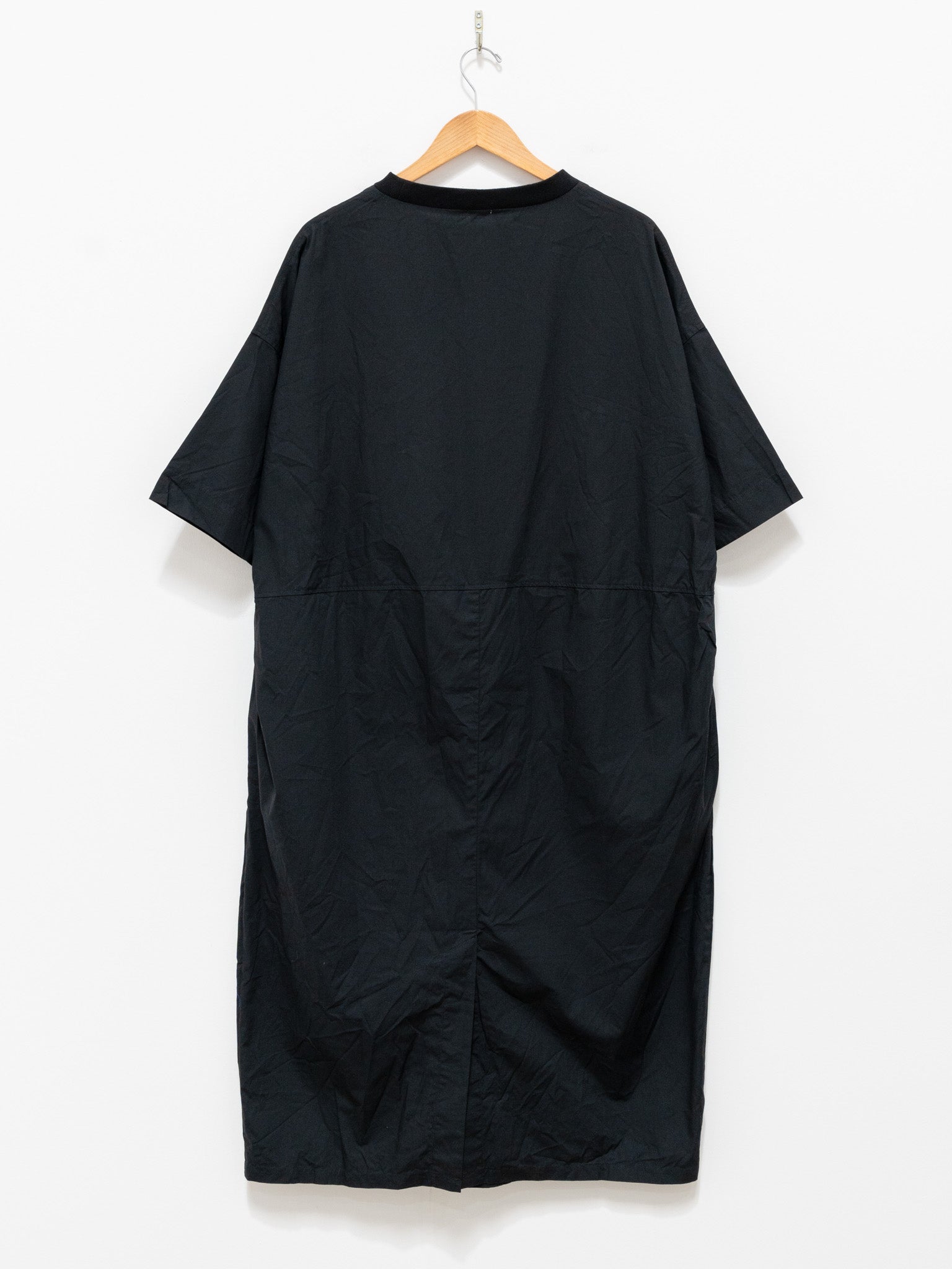 Namu Shop - ICHI Broad Rib Neck Dress - Black