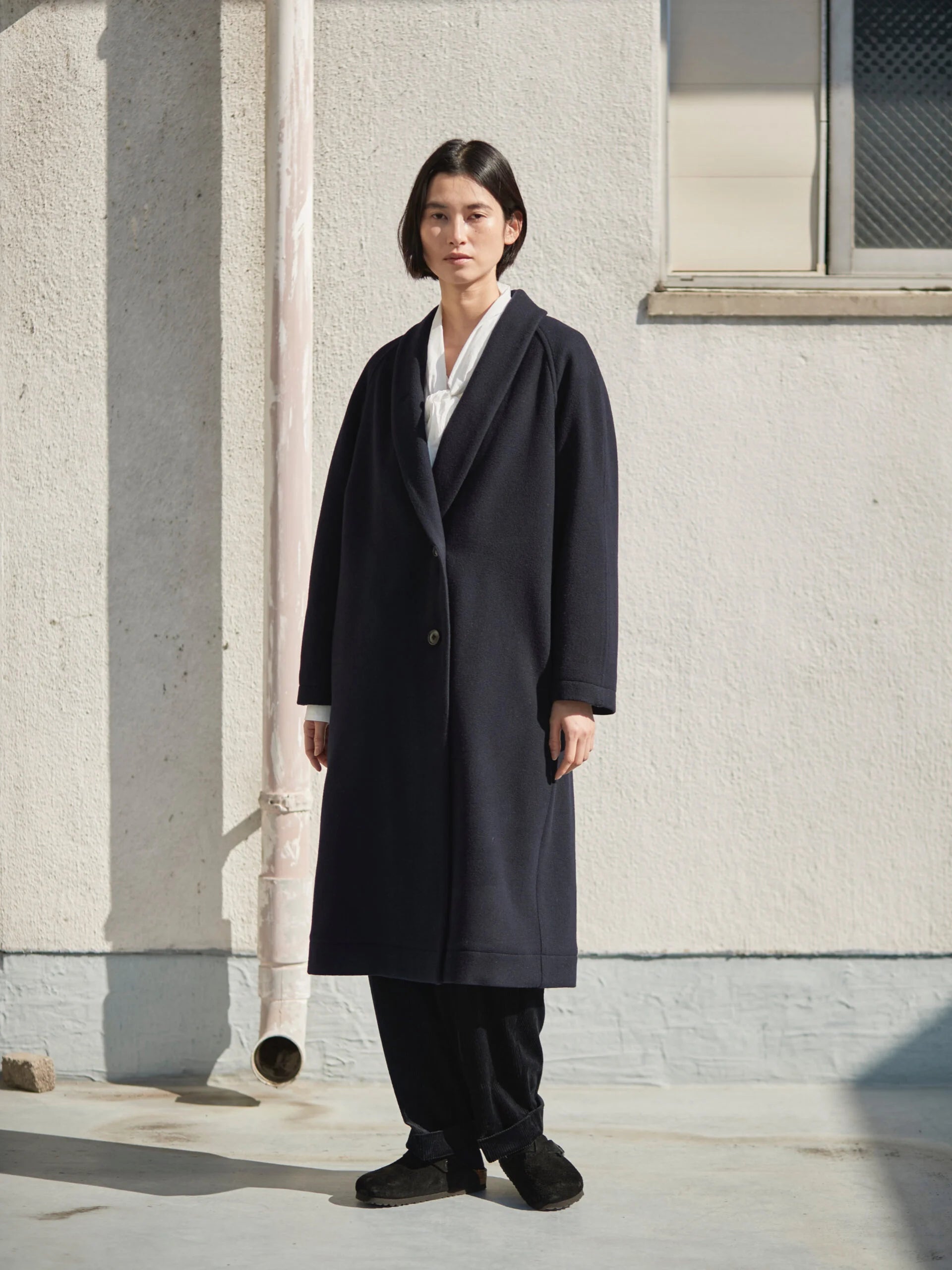 Namu Shop - Nicholson & Nicholson My Robe Coat - Navy