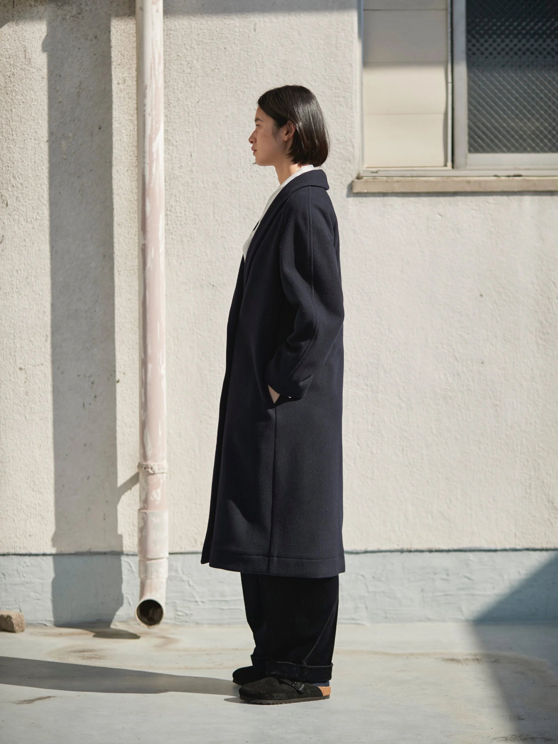 Namu Shop - Nicholson & Nicholson My Robe Coat - Navy