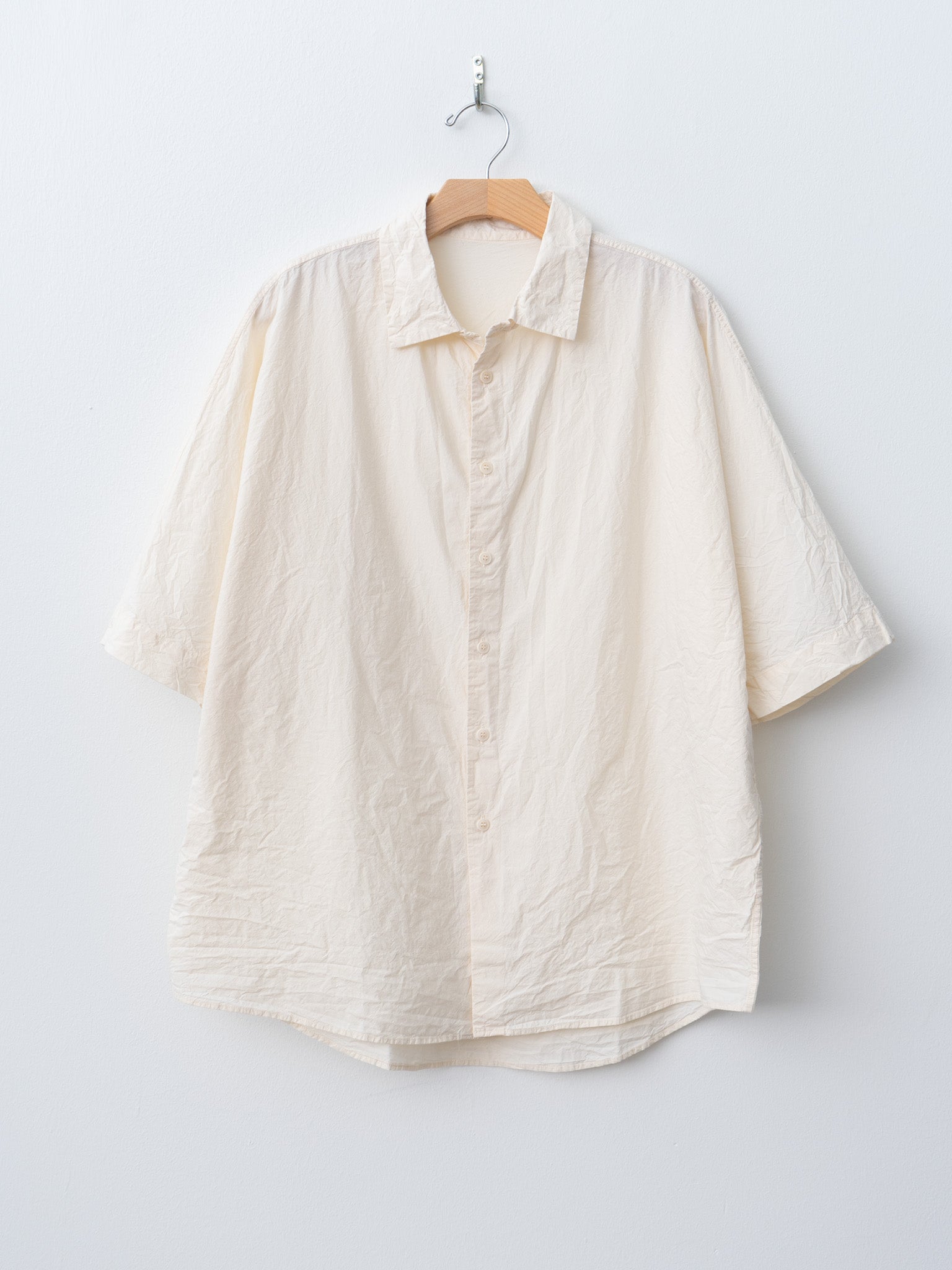 Waga Short Sleeve Shirt L COT - Natural