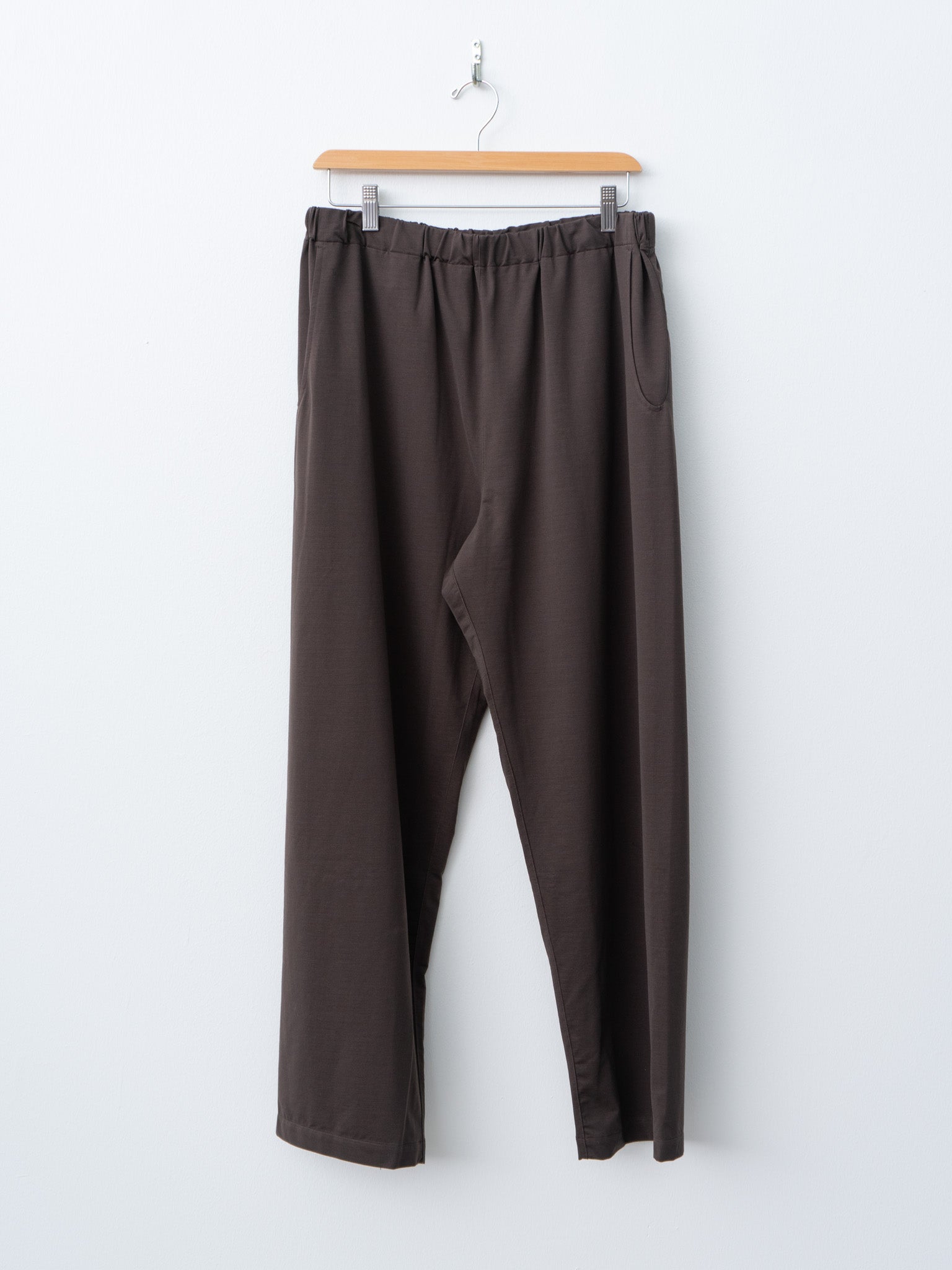 Side Seamless Easy Pants - Brown