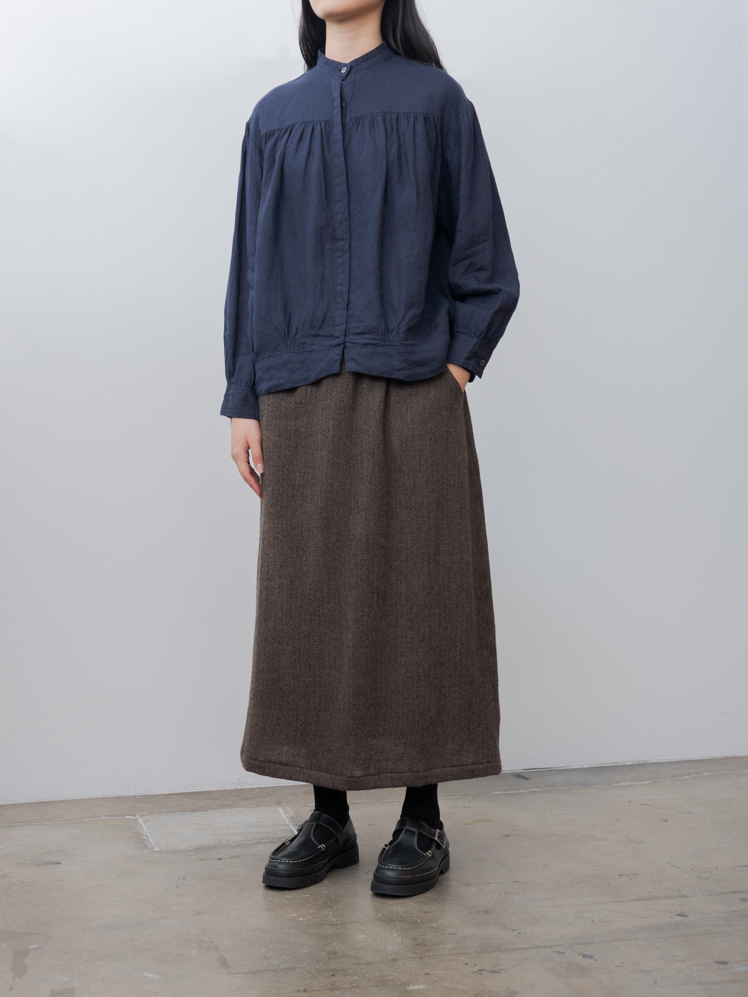 Linen Shirt - Navy