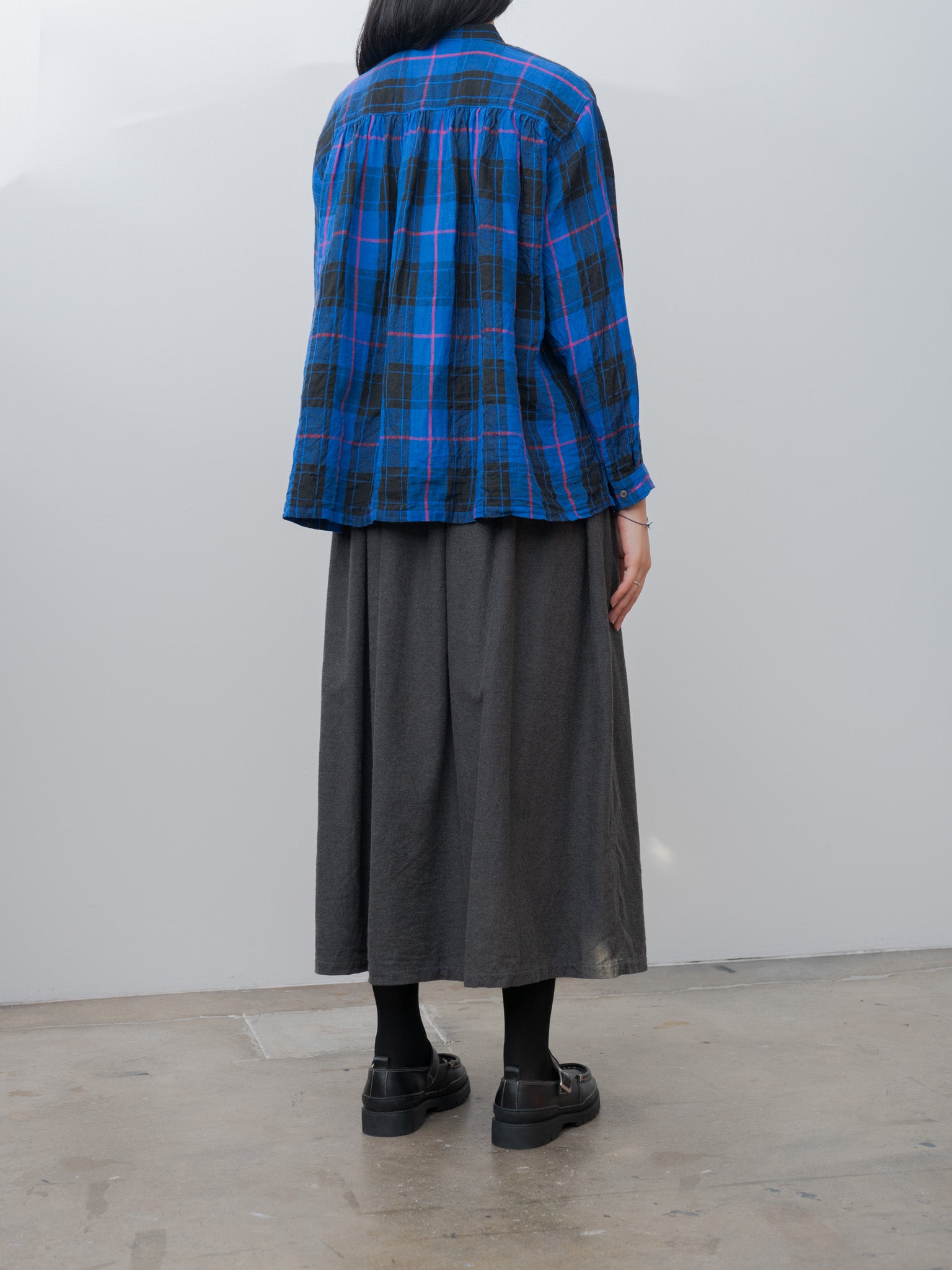 Cotton Yak Wool Skirt - Charcoal