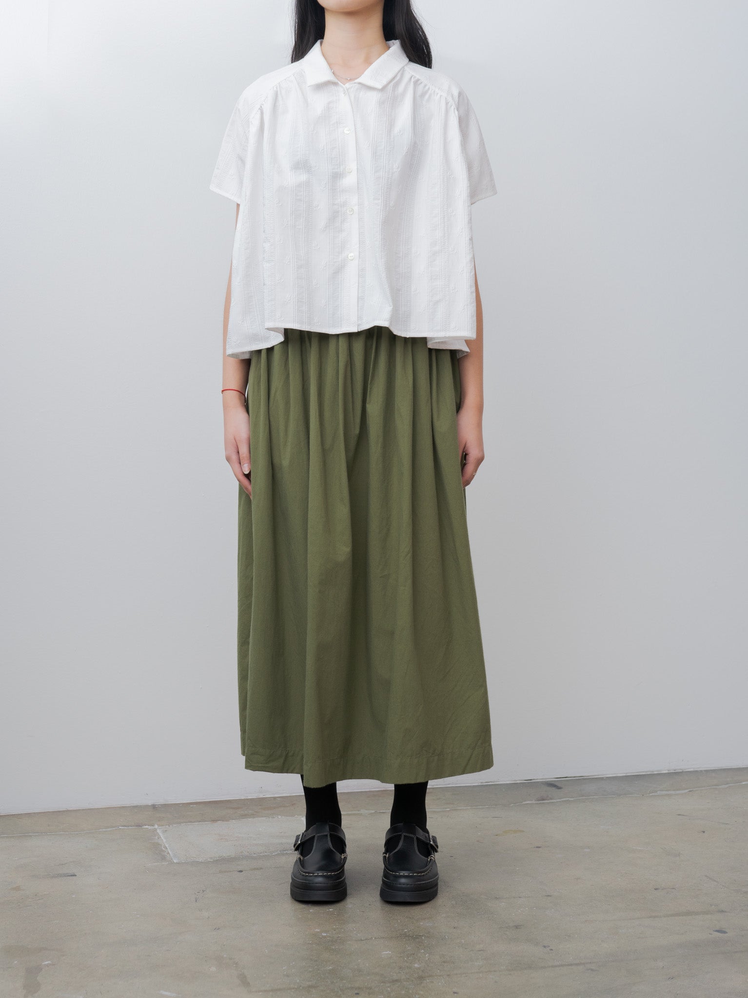 Ohmi Typewriter Skirt - Olive