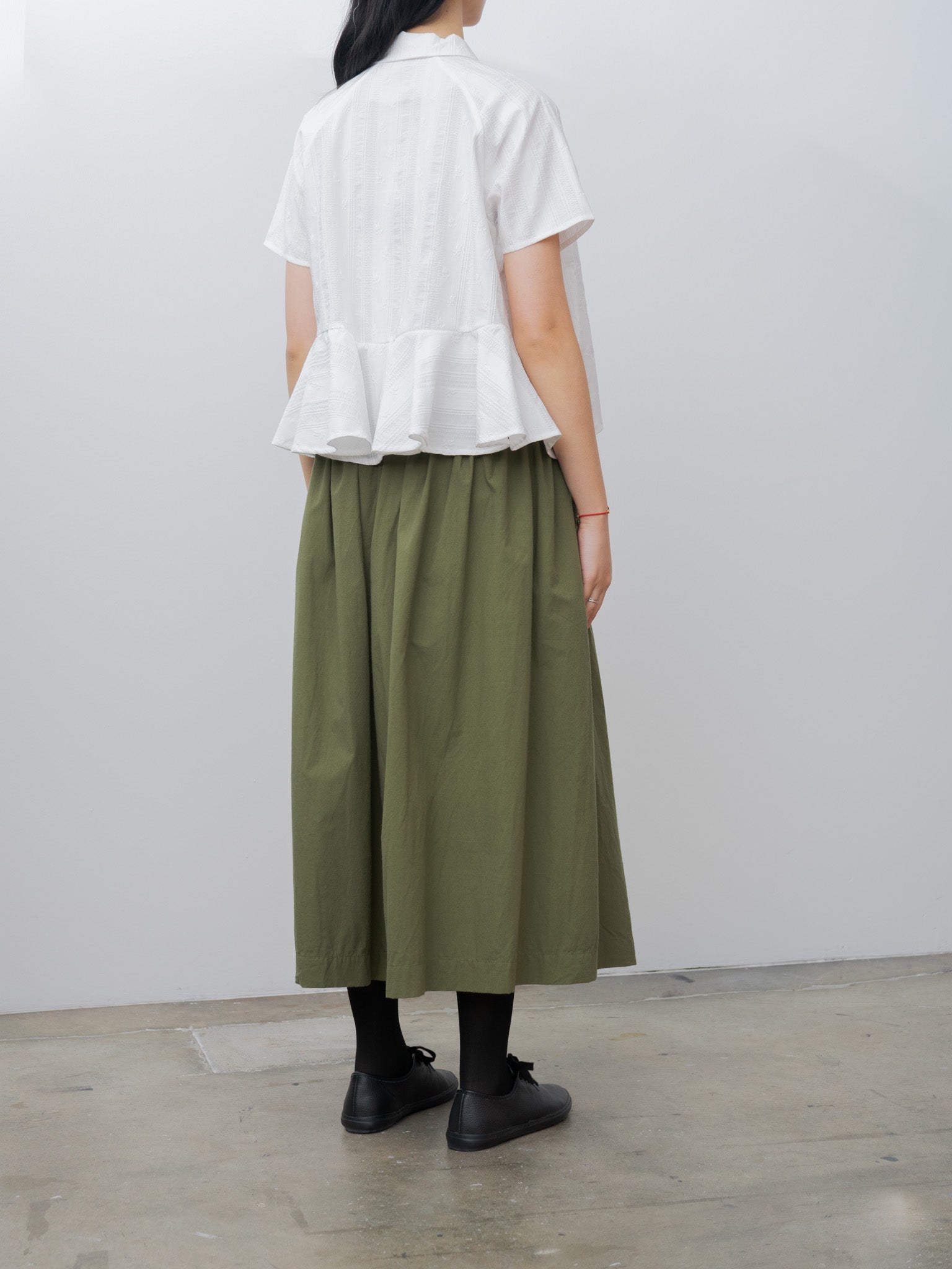 Ohmi Typewriter Skirt - Olive