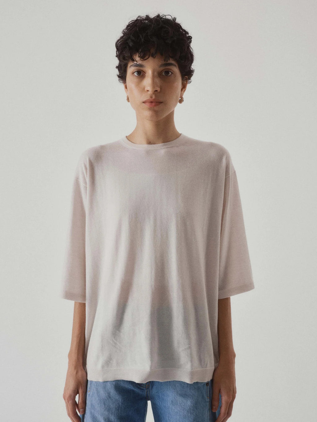 Namu Shop - Sayaka Davis Cashmere Tee - Salt