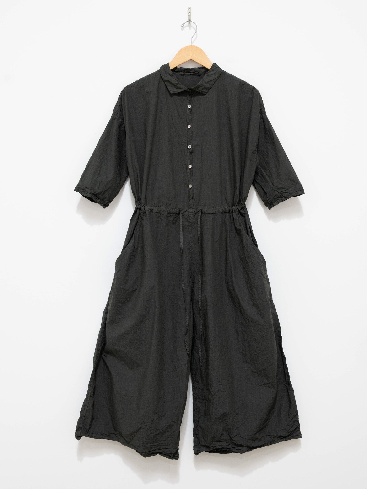 Namu Shop - Album di Famiglia Collar Jumpsuit TC - Moss