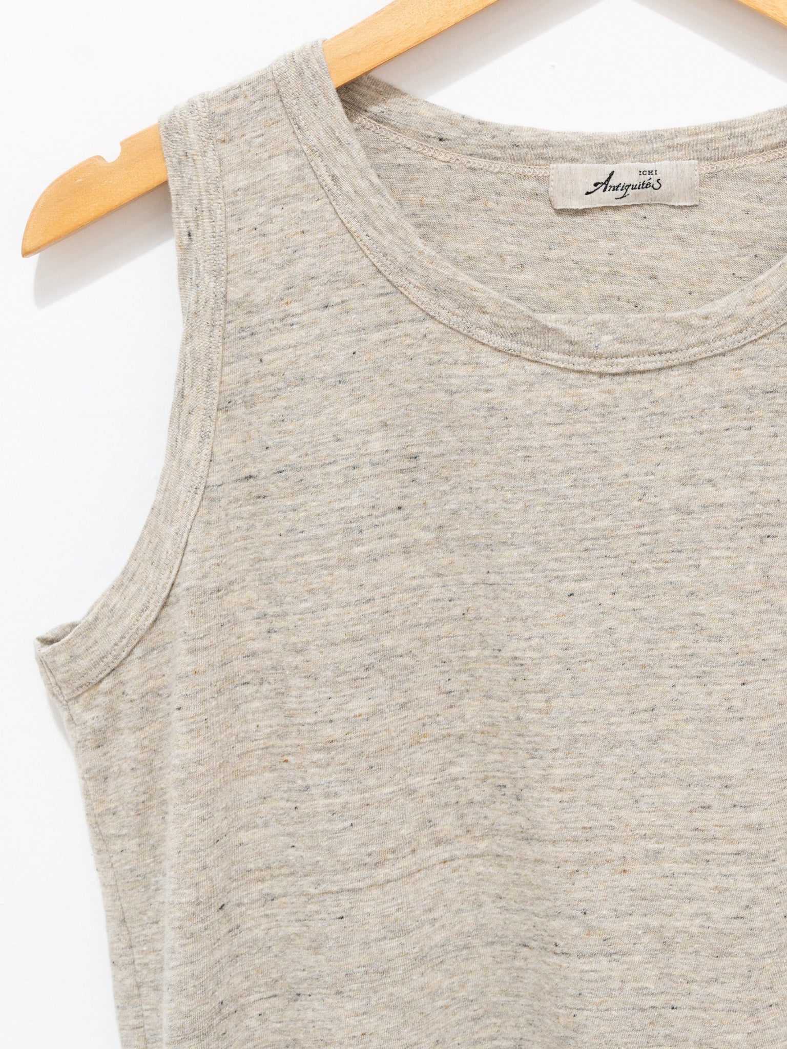 Namu Shop - Ichi Antiquites Cotton Tank Top - Beige