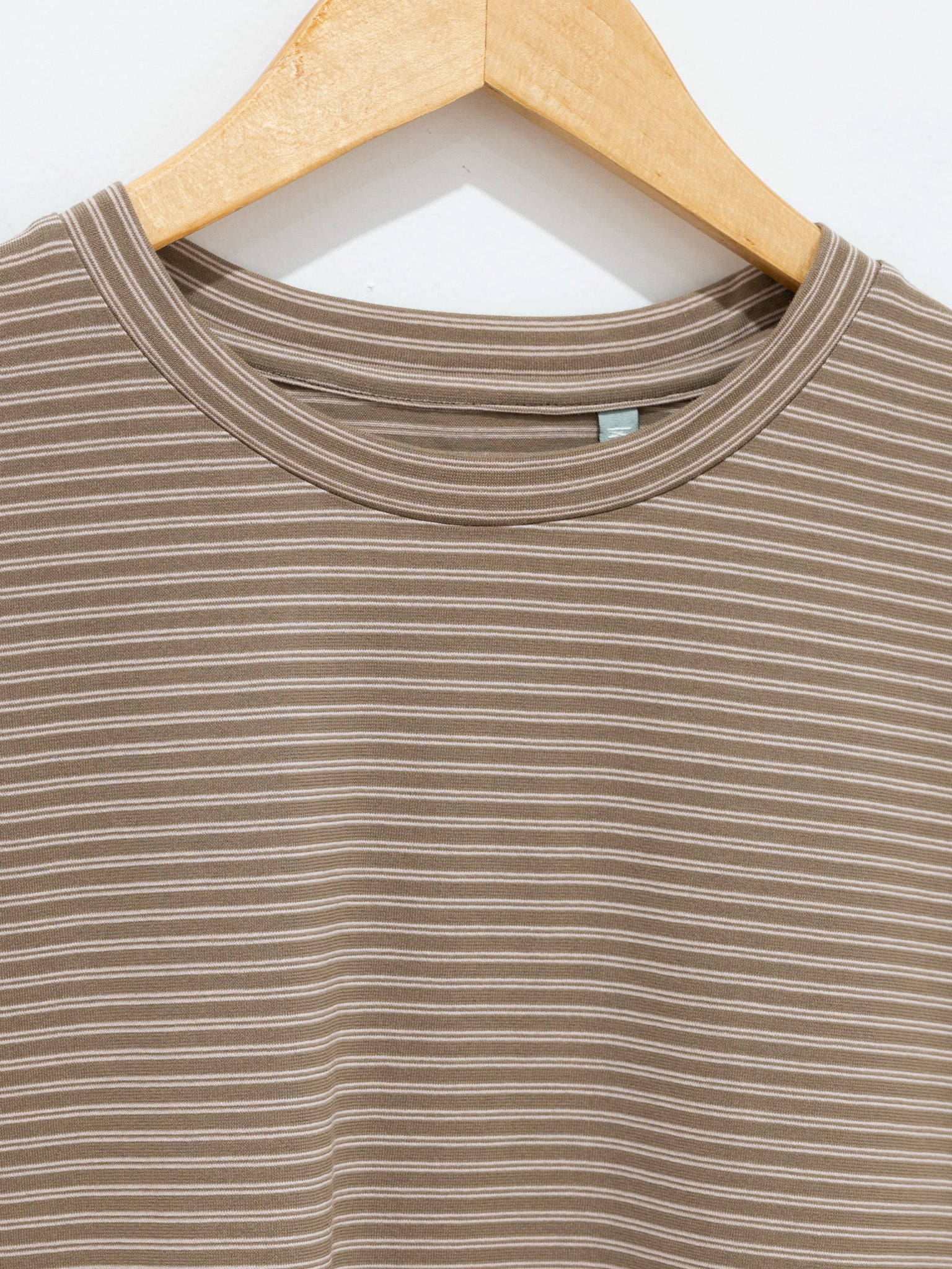 Namu Shop - Kaptain Sunshine Hard Twisted Border Jersey S/S Tee - Khaki Border