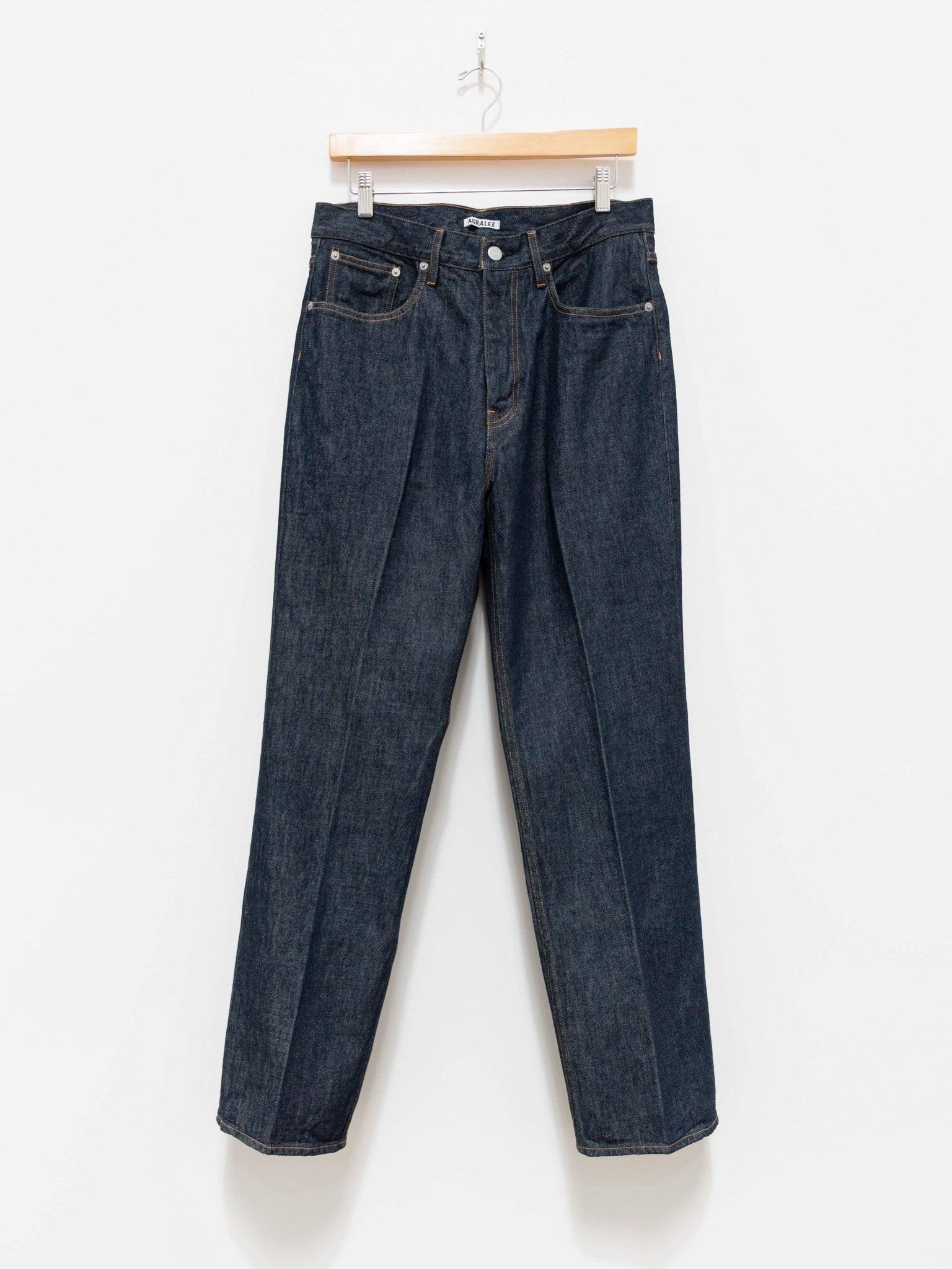 Namu Shop - Auralee Hard Twist Denim 5P Pants - Indigo