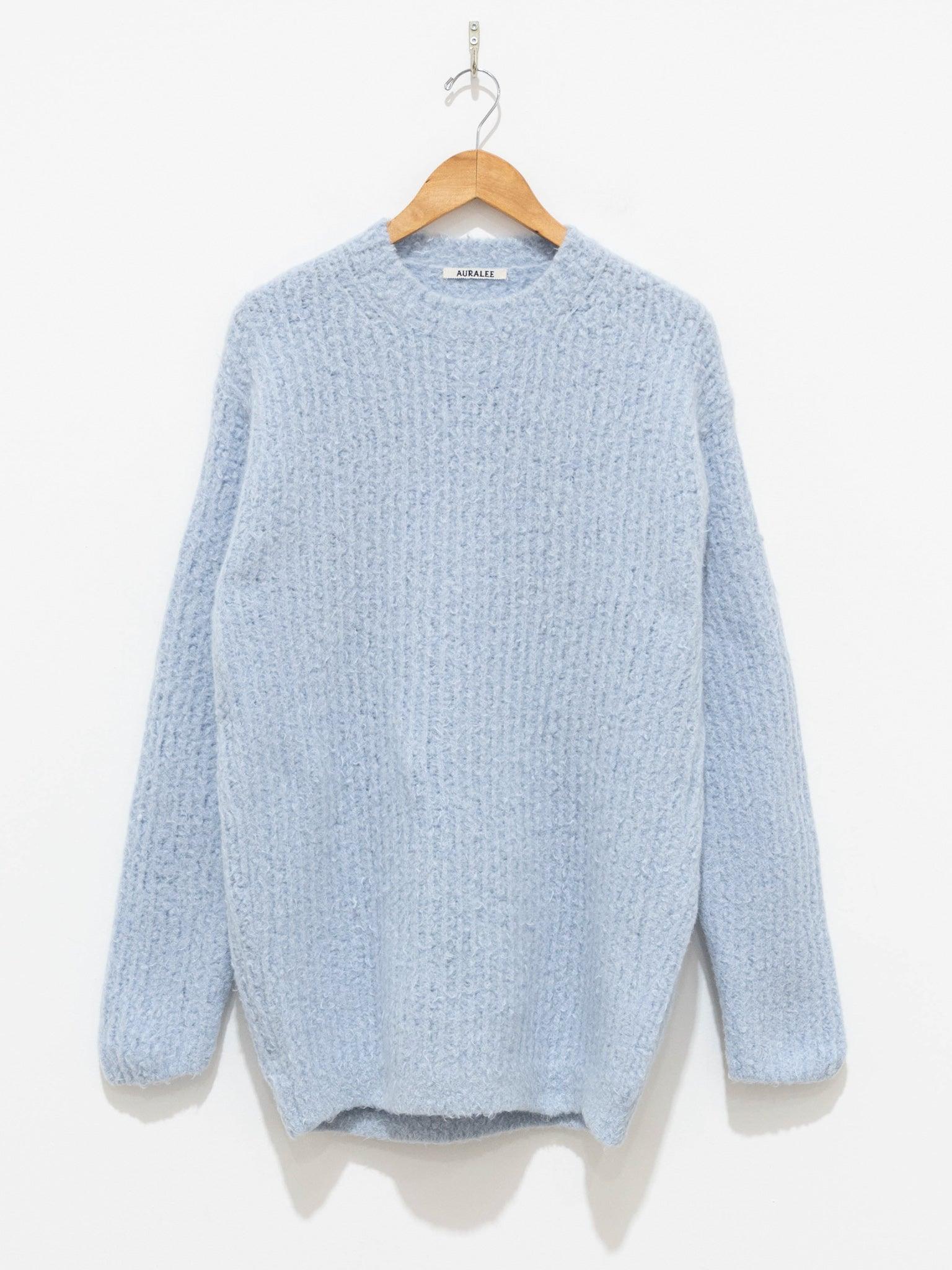 Namu Shop - Auralee Milled French Merino Rib Knit Zip Pullover